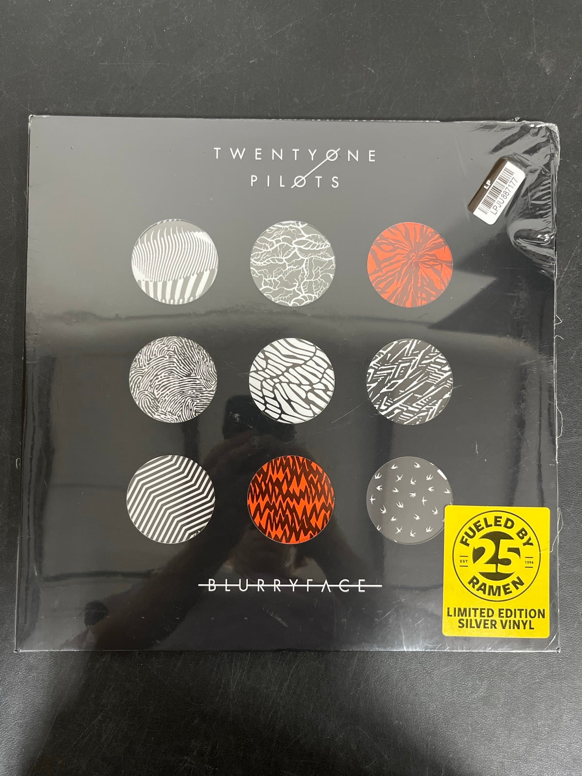 FRONT - Twenty One Pilots - Blurryface 25th Anniv. Ed. Silver Vinyl USED NOT TESTED