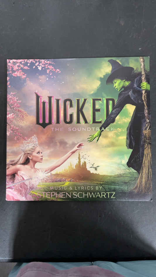 FRONT - Wicked OST LE Etched Green and Pink Splatter Vinyl USED NOT TESTED