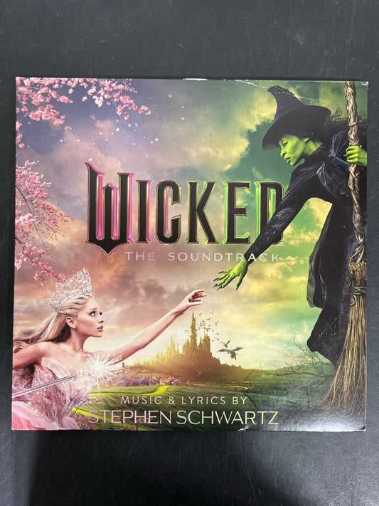 FRONT - Wicked OST LE Etched Green and Pink Splatter Vinyl USED NOT TESTED