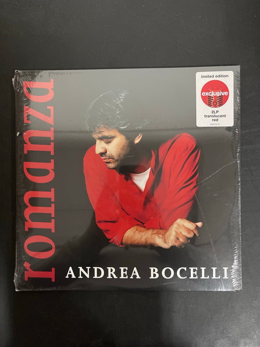 FRONT - Andrea Bocelli - Romanza LE Red Vinyl SEALED NOT TESTED