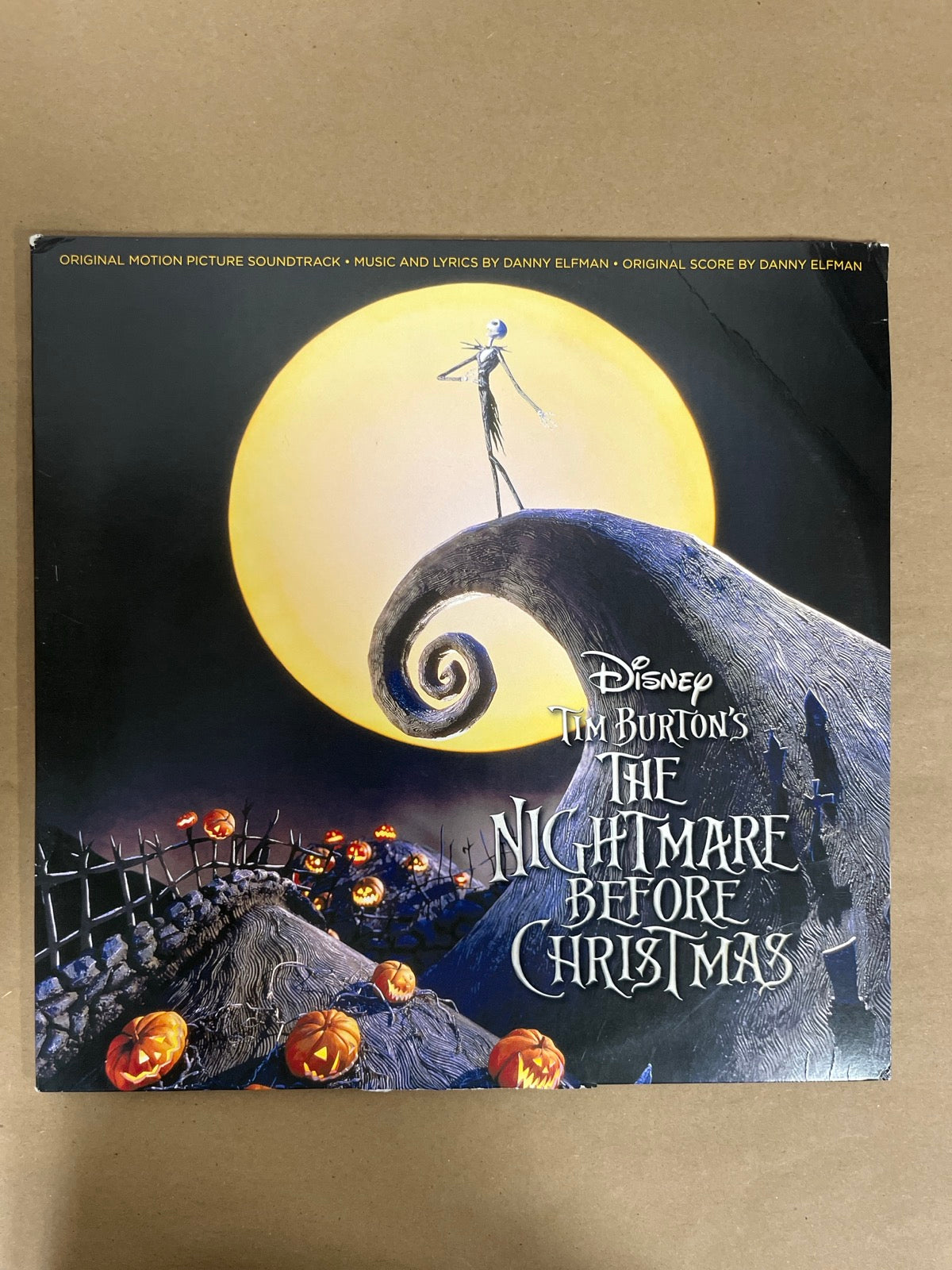 FRONT - Danny Elfman - Tim Burton's The ... LE Purple/Yellow Vinyl USED NOT TESTED