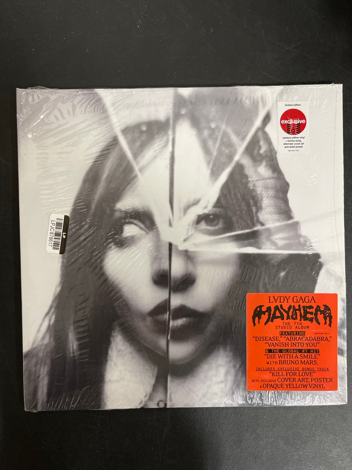 FRONT - Lady Gaga - MAYHEM LE Yellow Etched Vinyl SEALED NOT TESTED