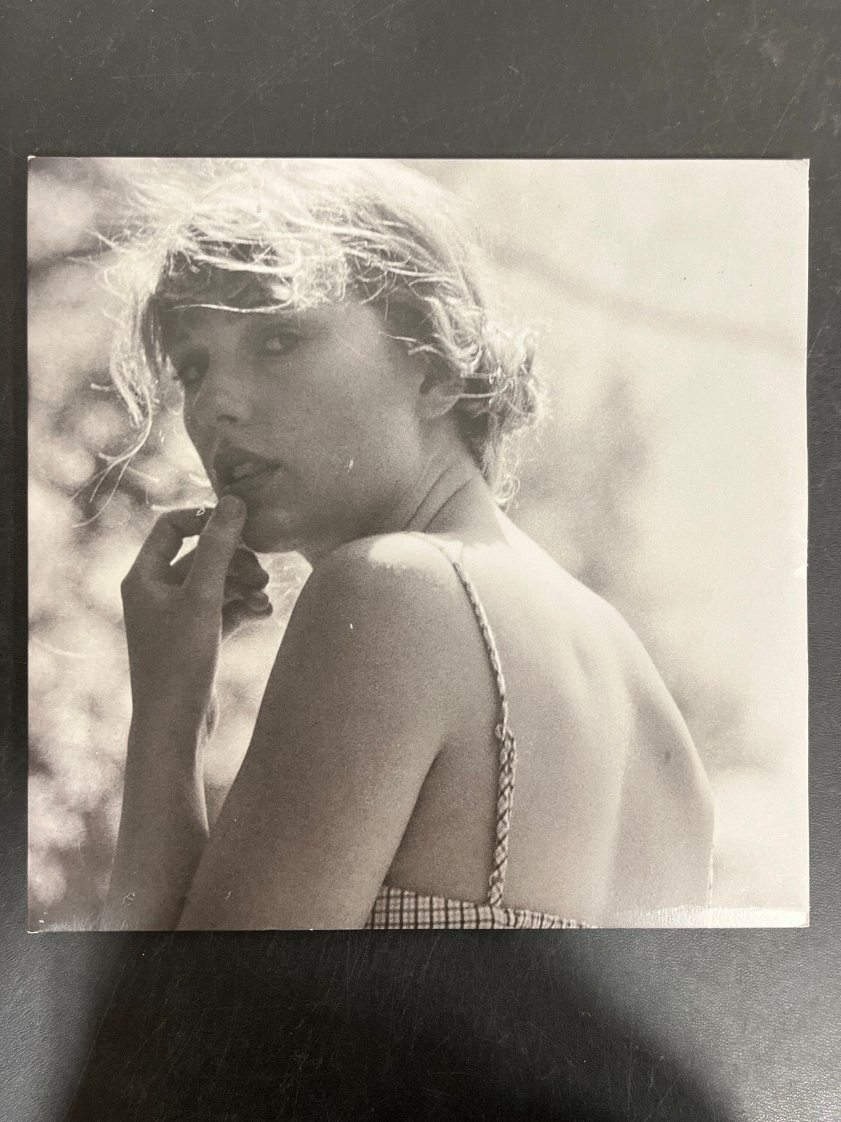 FRONT - Taylor Swift - Folklore LE Red Etched Vinyl USED NOT TESTED