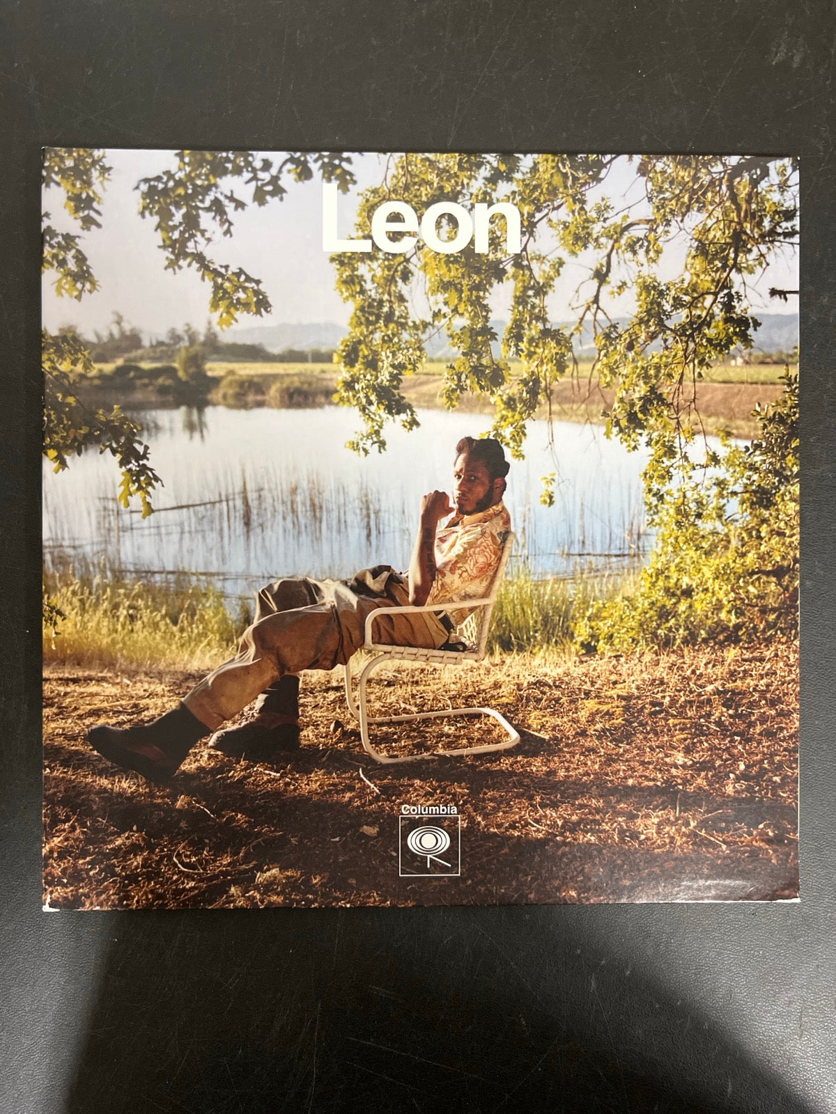 FRONT - Leon Bridges - Leon Collector's Ed. Bone Color Vinyl USED NOT TESTED