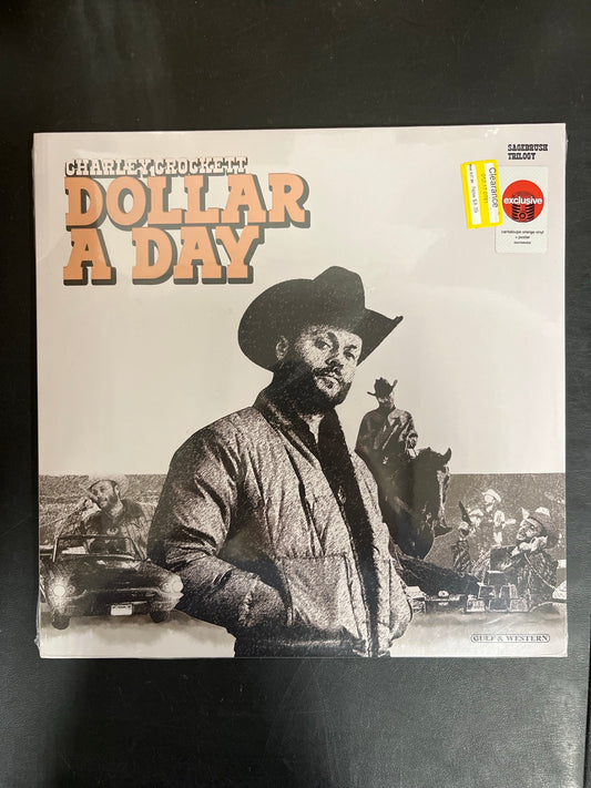 FRONT - Charley Crockett - Dollar A Day LE Orange Vinyl SEALED NOT TESTED