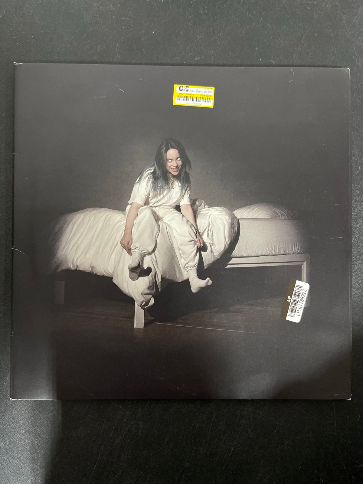 FRONT - Billie Eilish - WHEN WE ALL FALL ... LE Green Vinyl USED NOT TESTED