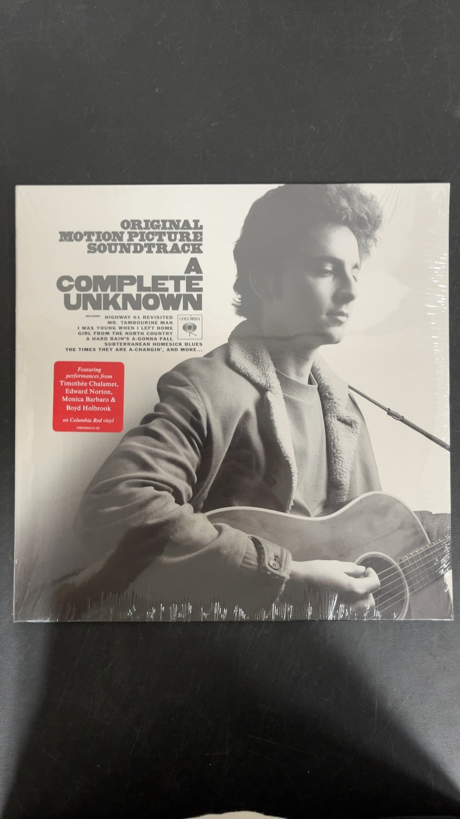FRONT - A Complete Unknown OST LE Red Vinyl SEALED NOT TESTED