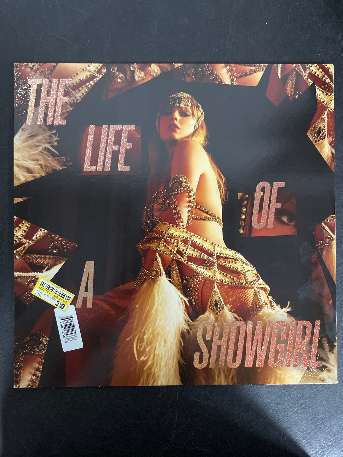 FRONT - Taylor Swift - The Life of a ... LE 180gm Pink Yellow Vinyl USED NOT TESTED