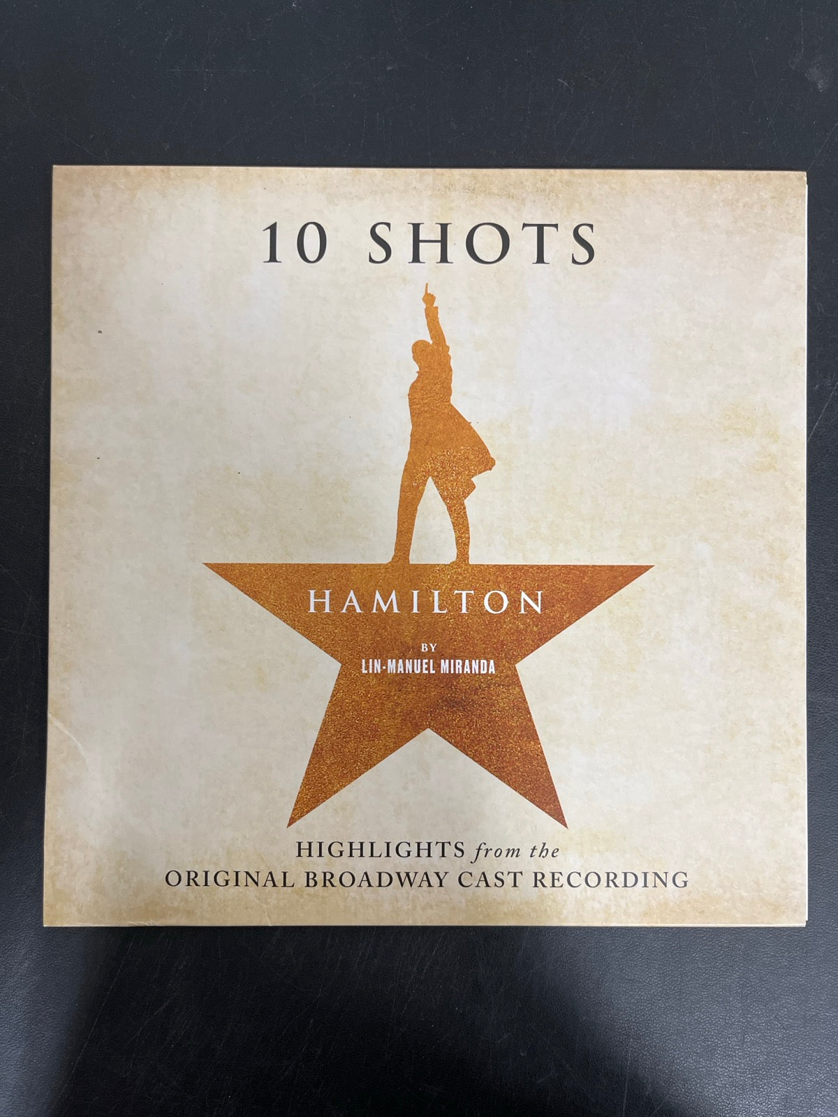 FRONT - Lin-Manuel Miranda - Hamilton: 10 Shots LE Red Smoke Vinyl USED NOT TESTED