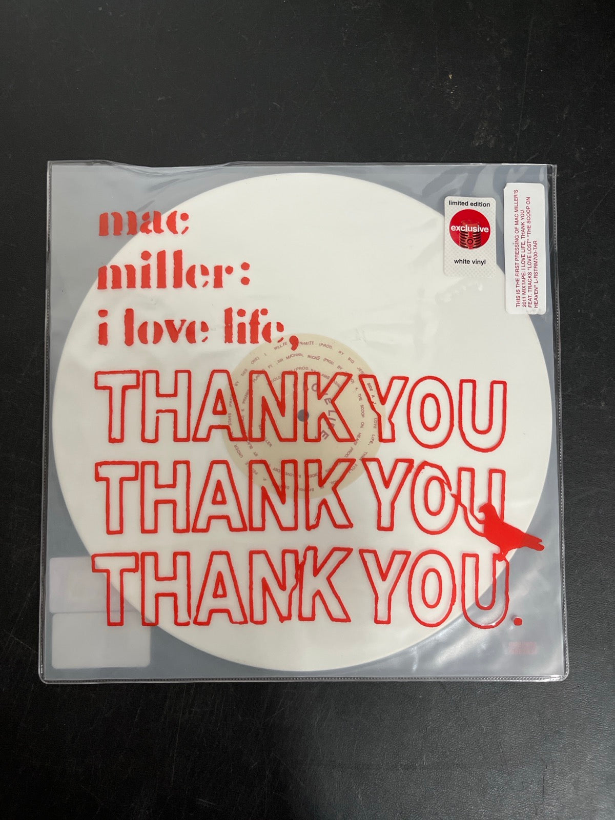 FRONT - Mac Miller - I Love Life ... LE First Pressing White Vinyl SEALED NOT TESTED