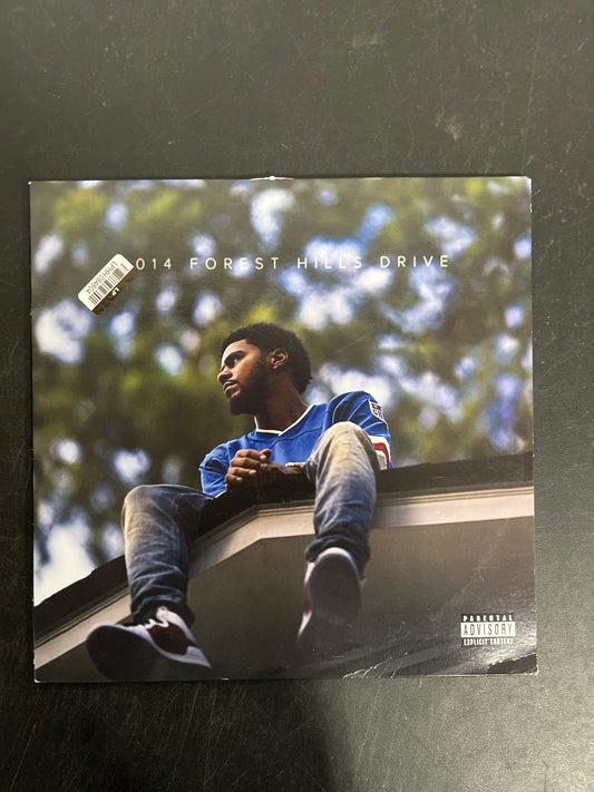 FRONT - J. Cole - 2014 Forest Hills Drive Anniversary Ed. Red Vinyl USED NOT TESTED
