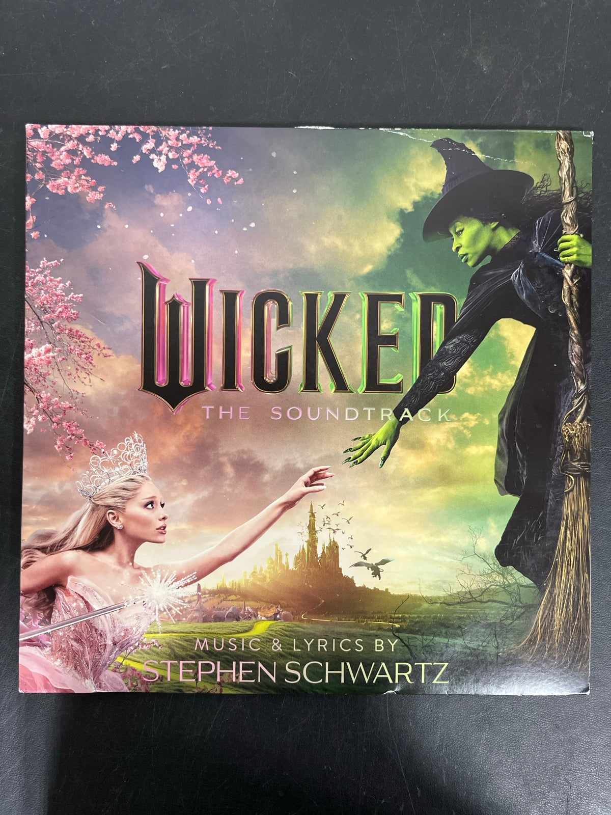 FRONT - Wicked OST LE Etched Green and Pink Splatter Vinyl USED NOT TESTED
