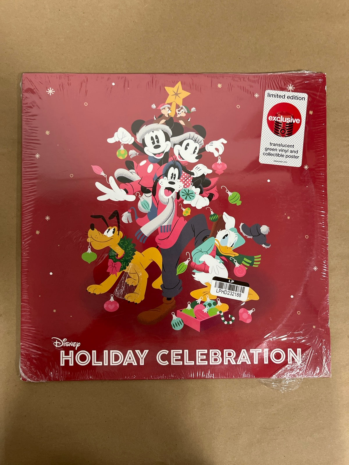 FRONT - Disney Holiday Celebration Green Vinyl USED NOT TESTED