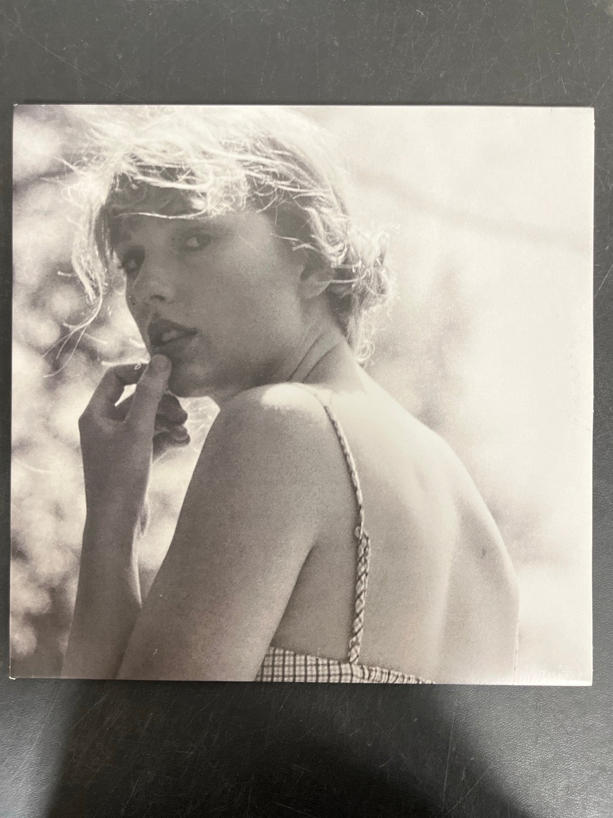FRONT - Taylor Swift - Folklore LE Red Etched Vinyl USED NOT TESTED