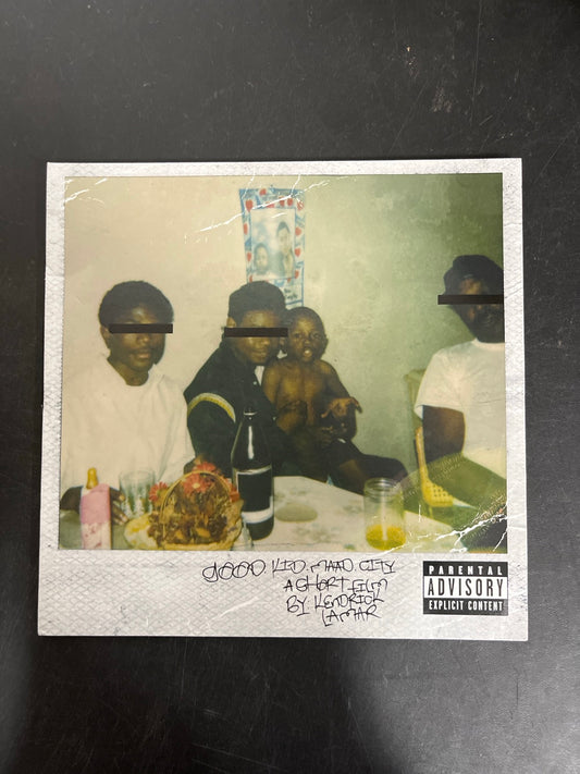 FRONT - Kendrick Lamar - good kid, m.A.A.d city LE Red Vinyl USED NOT TESTED
