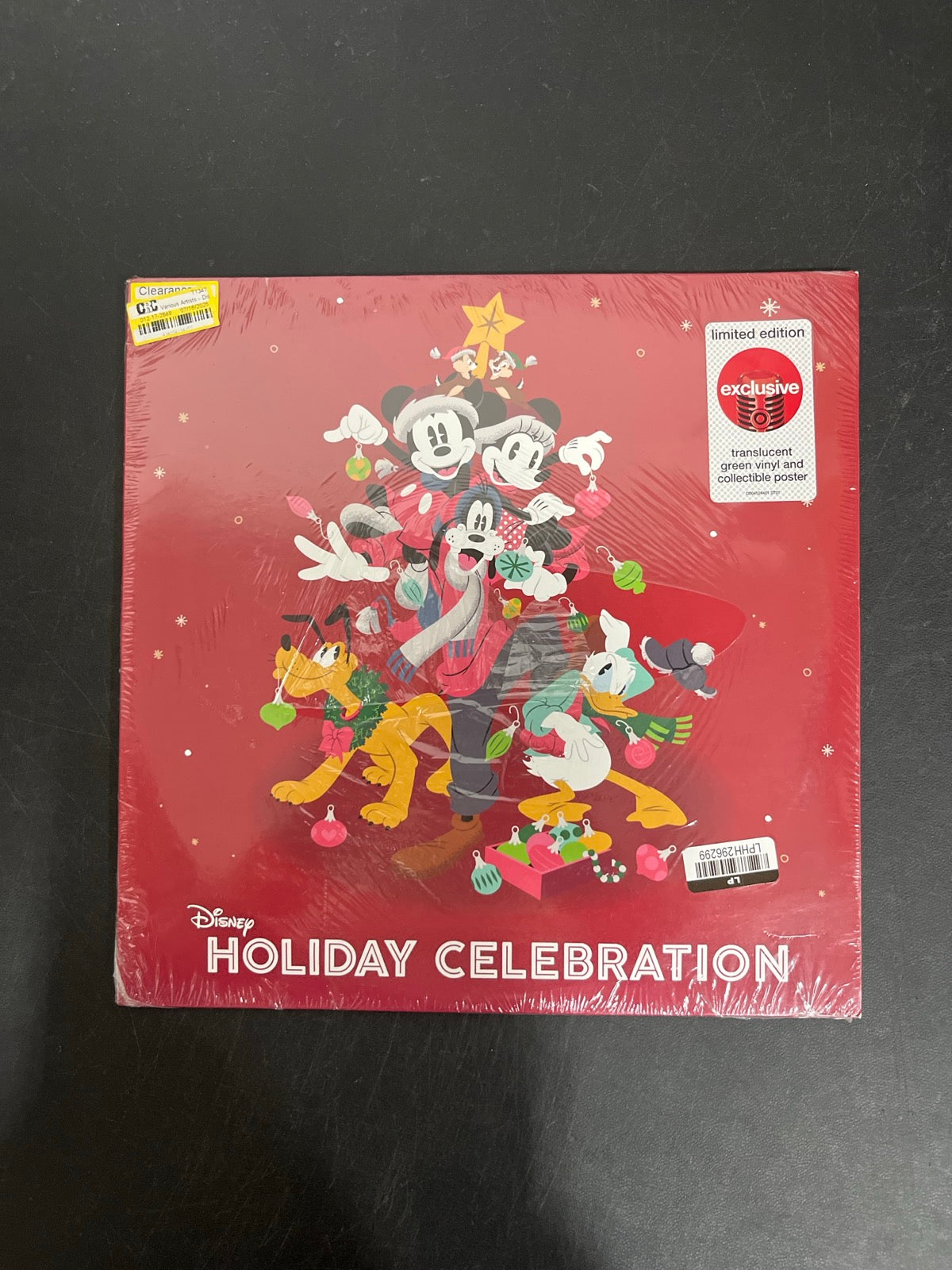 FRONT - Disney Holiday Celebration Green Vinyl SEALED NOT TESTED