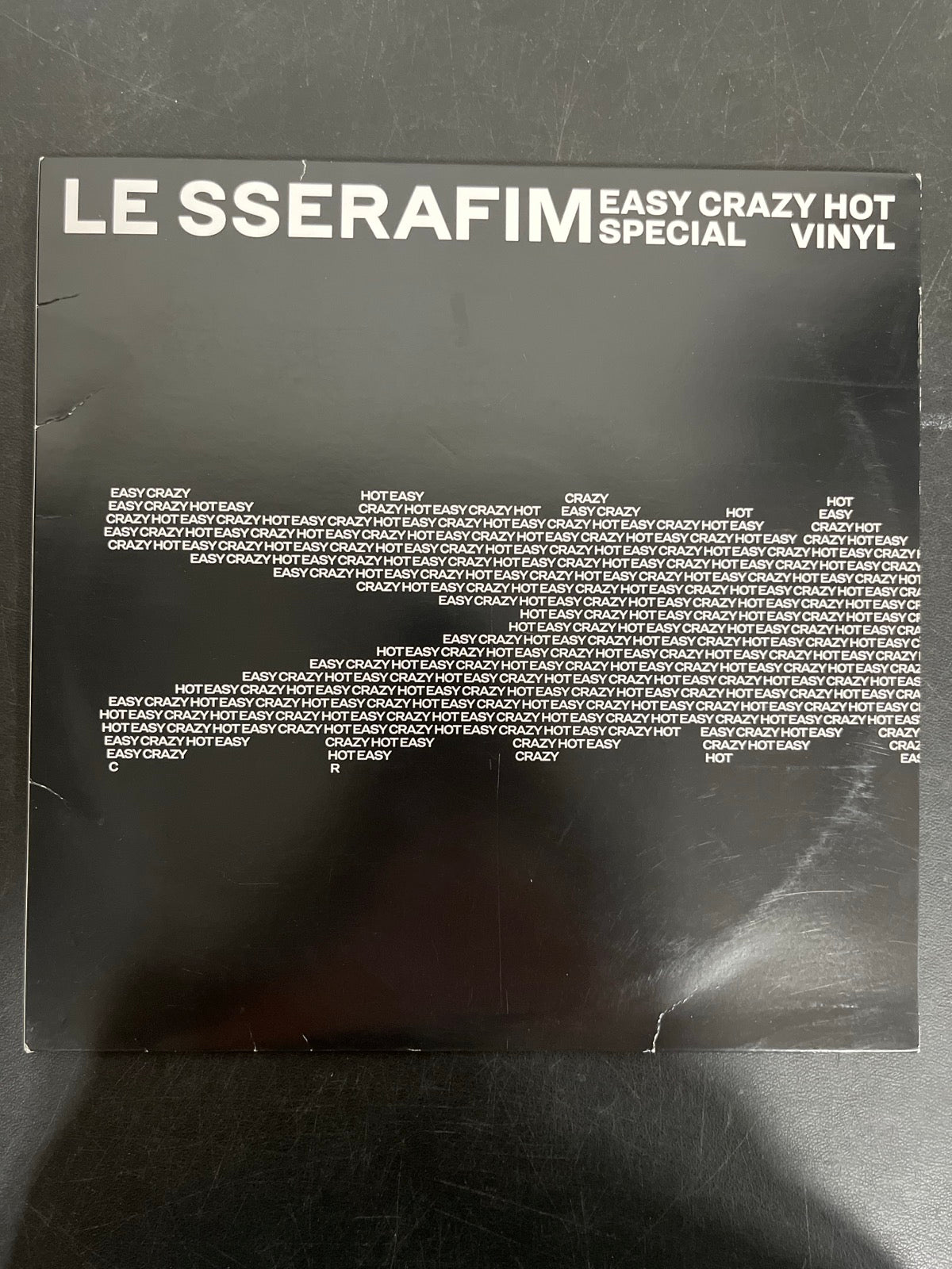 FRONT - Le Sserafim - Easy-Crazy-Hot LE Translucent Vinyl WARPED NOT TESTED