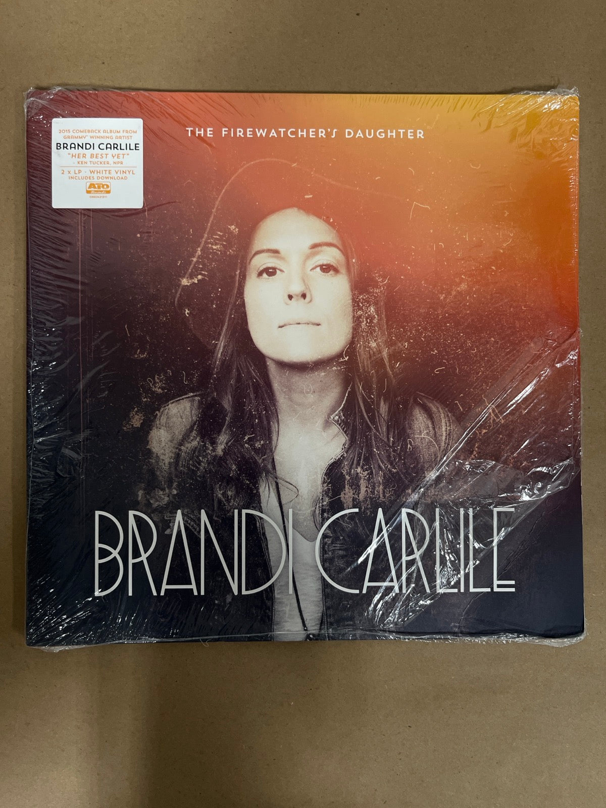 FRONT - Brandi Carlile - The Firewatcher' ... Reissue Etched White Vinyl USED NOT TESTED