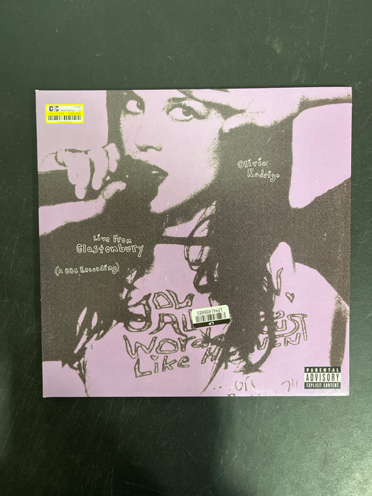 FRONT - Olivia Rodrigo - Live From ... LE Teal / Blue Vinyl USED NOT TESTED