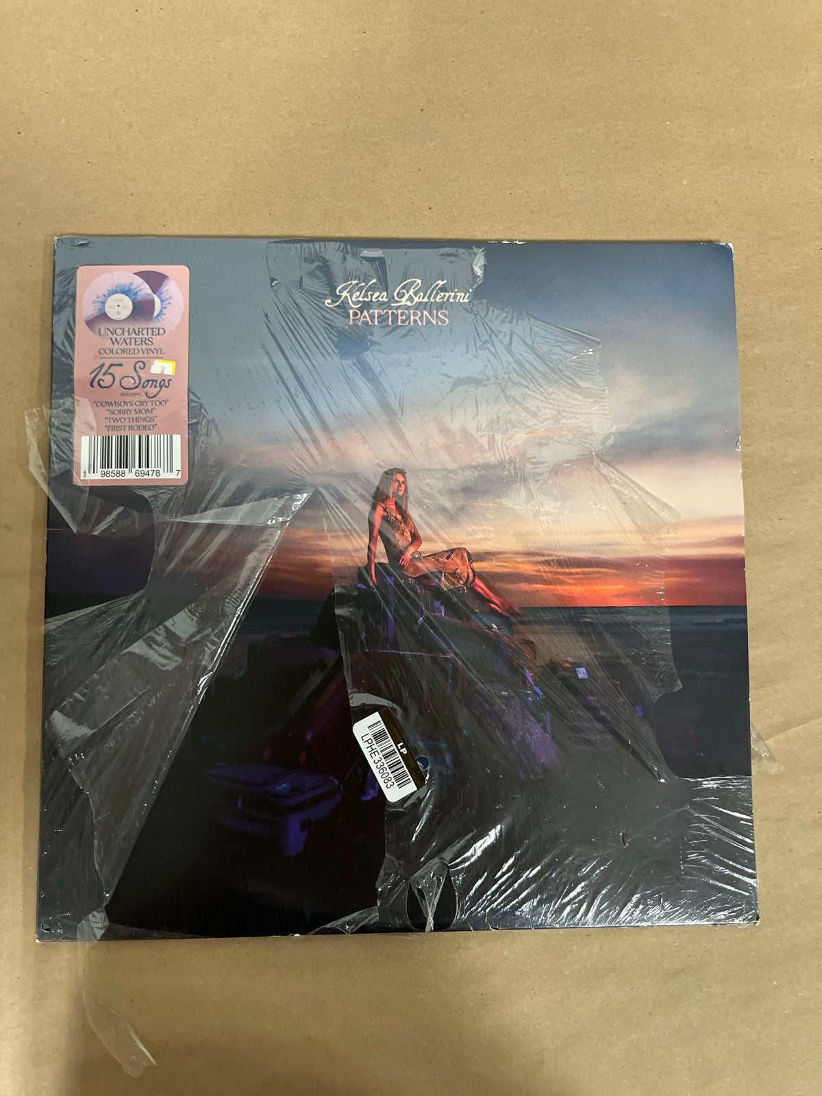FRONT - Kelsea Ballerini - Patterns LE Uncharted Waters Vinyl USED NOT TESTED