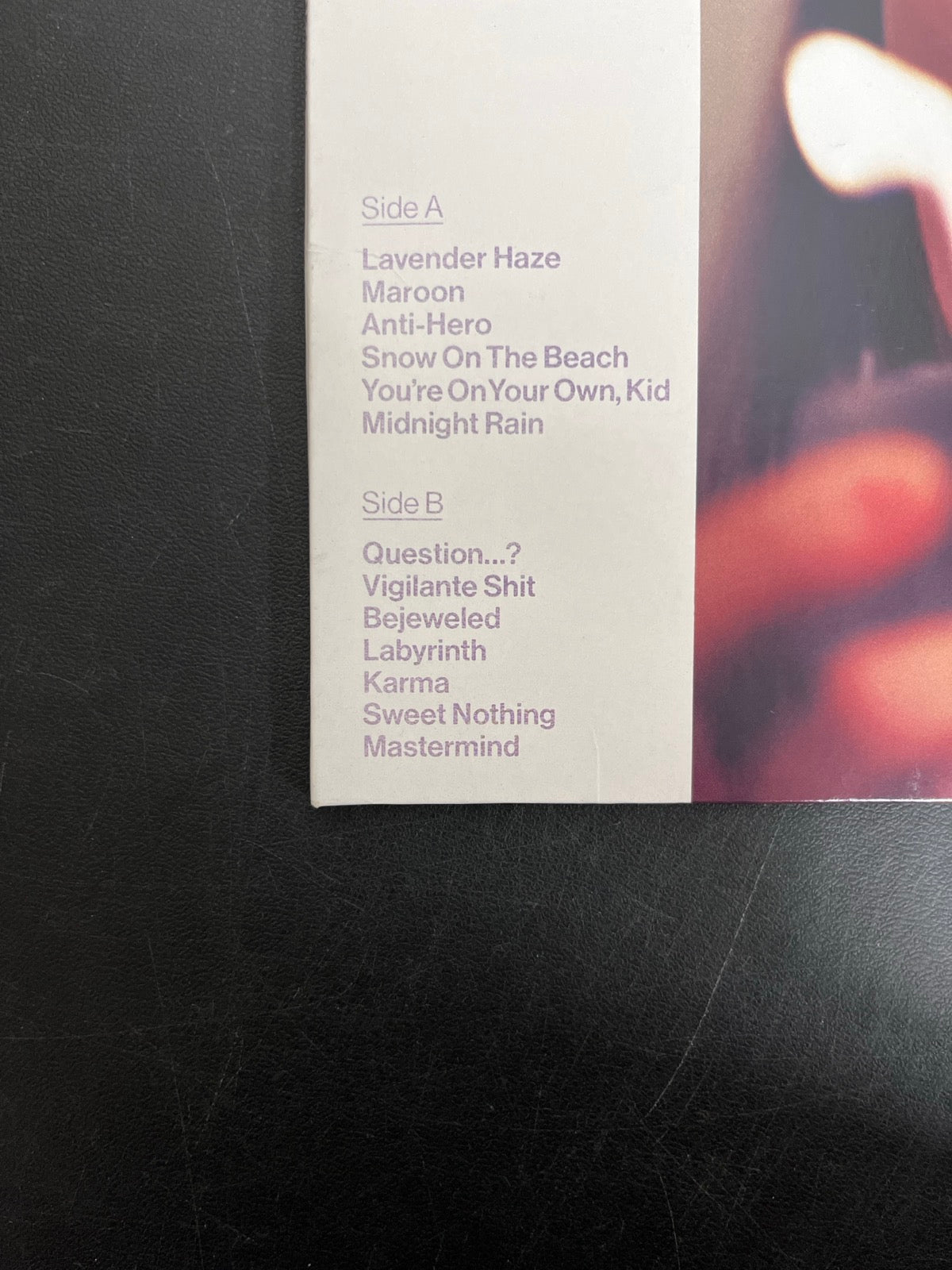 FRONT_BL - Taylor Swift - Midnights Reissue Lavender Vinyl USED NOT TESTED