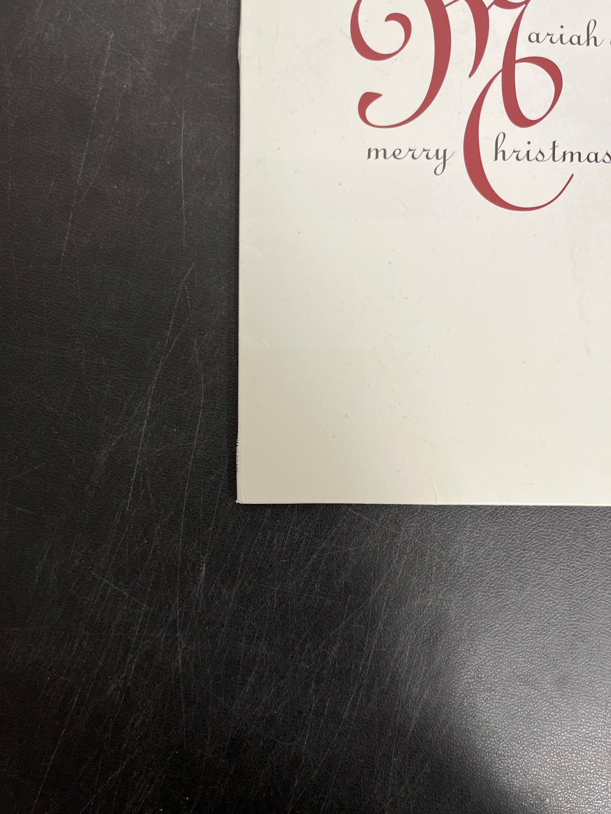 FRONT_BL - Mariah Carey - Merry Christmas LE Clear Vinyl SEALED NOT TESTED