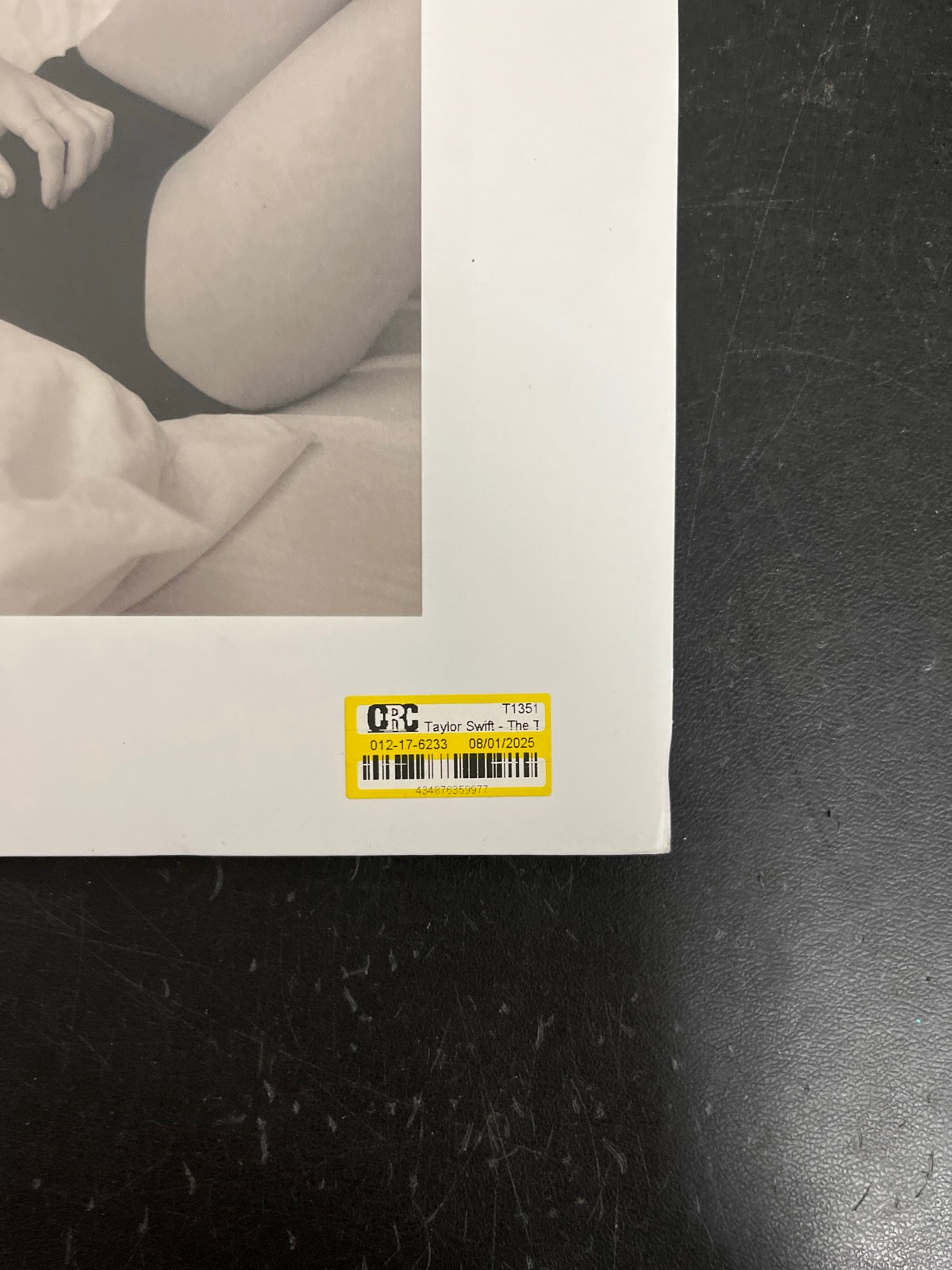 FRONT_BR - Taylor Swift - The Tortured ... LE Clear Vinyl USED NOT TESTED