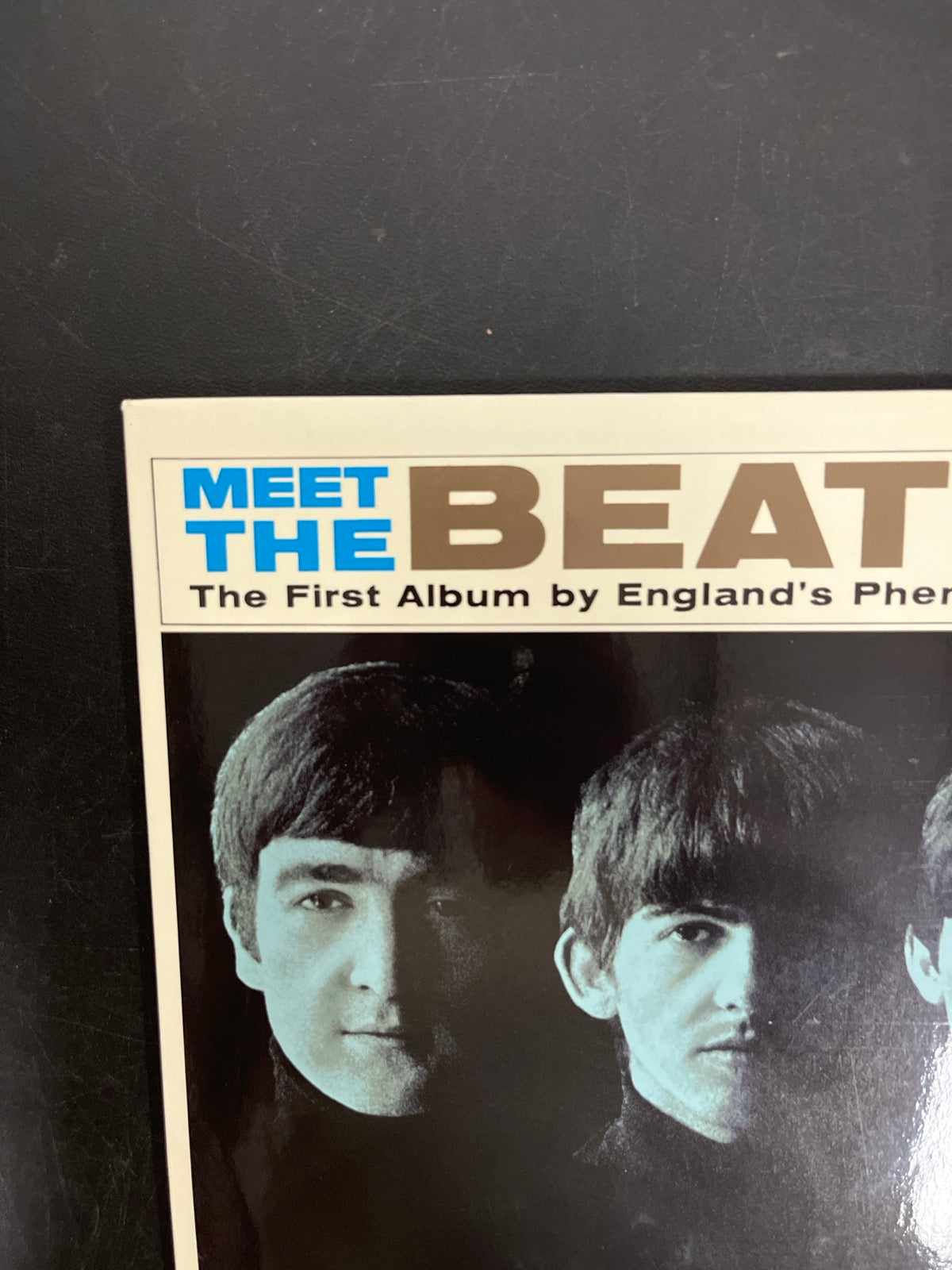 FRONT_TL - The Beatles - Meet The Beatles! 180gm Blue Vinyl USED NOT TESTED