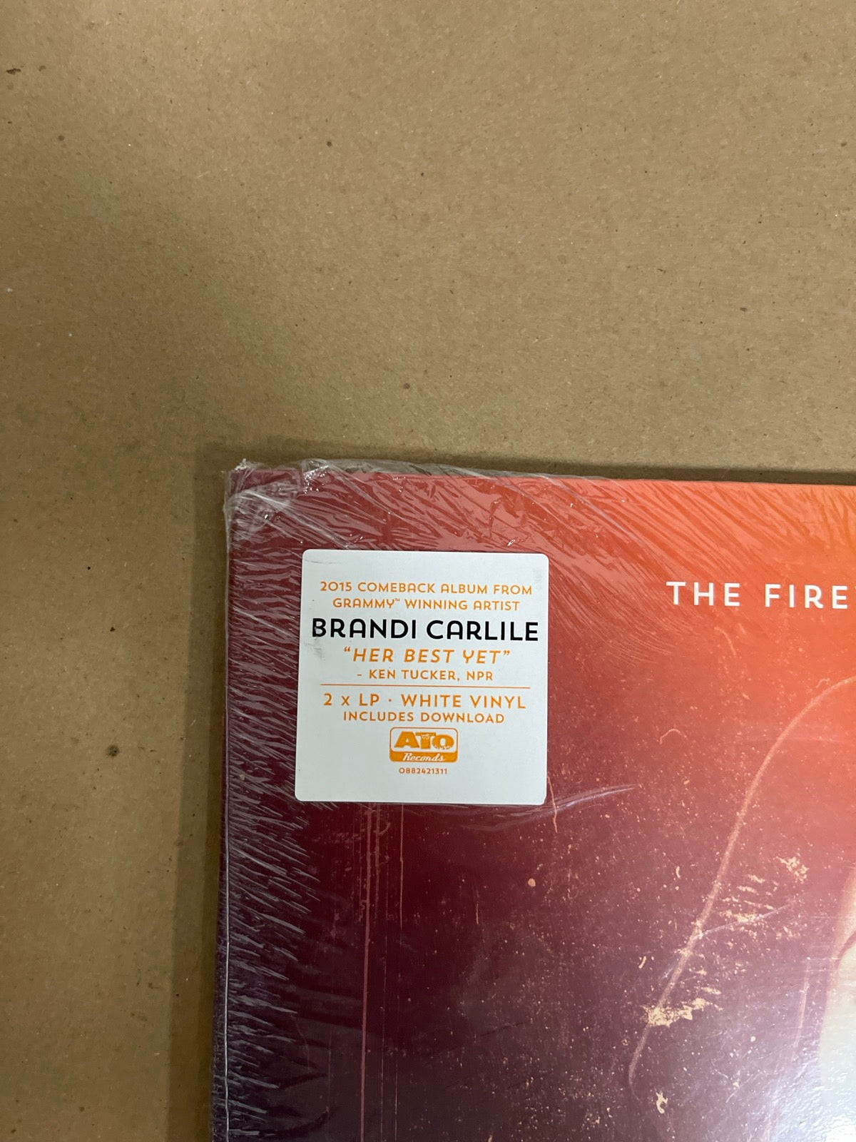 FRONT_TL - Brandi Carlile - The Firewatcher' ... Reissue Etched White Vinyl USED NOT TESTED