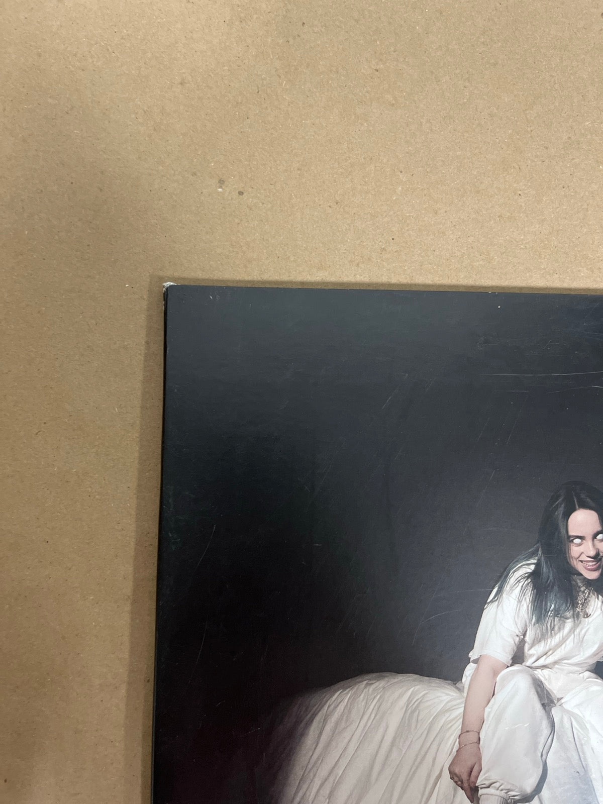 FRONT_TL - Billie Eilish - WHEN WE ALL FALL ... LE Green Vinyl USED NOT TESTED