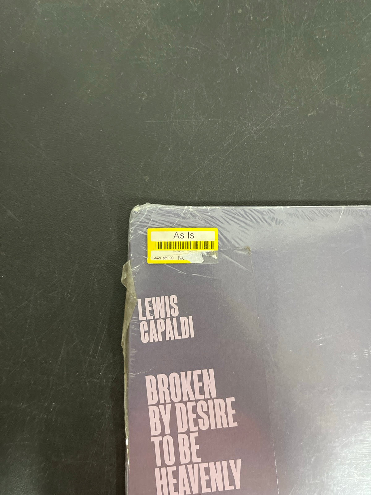 FRONT_TL - Lewis Capaldi - Broken by Desire To Be ... LE Blue Vinyl USED NOT TESTED