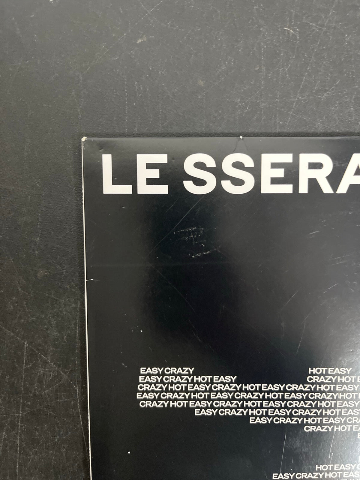 FRONT_TL - Le Sserafim - Easy-Crazy-Hot LE Translucent Vinyl USED NOT TESTED