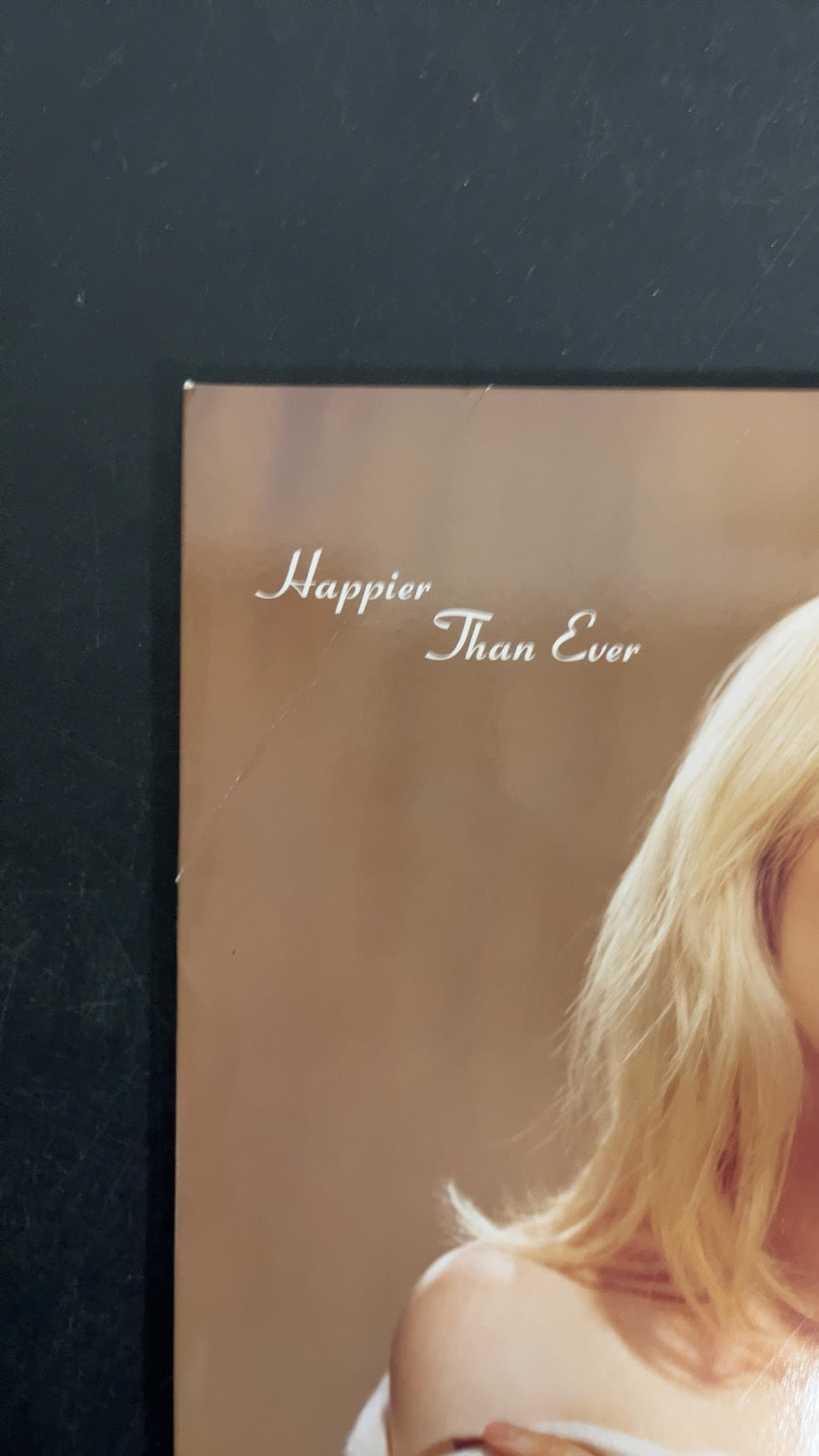 FRONT_TL - Billie Eilish - Happier Than Ever LE Light Blue Etched Vinyl USED NOT TESTED