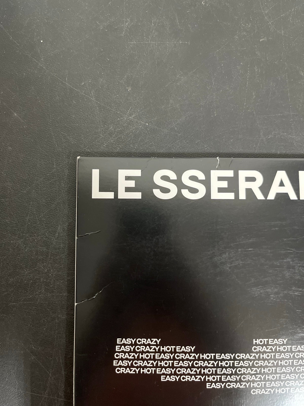 FRONT_TL - Le Sserafim - Easy-Crazy-Hot LE Translucent Vinyl WARPED NOT TESTED