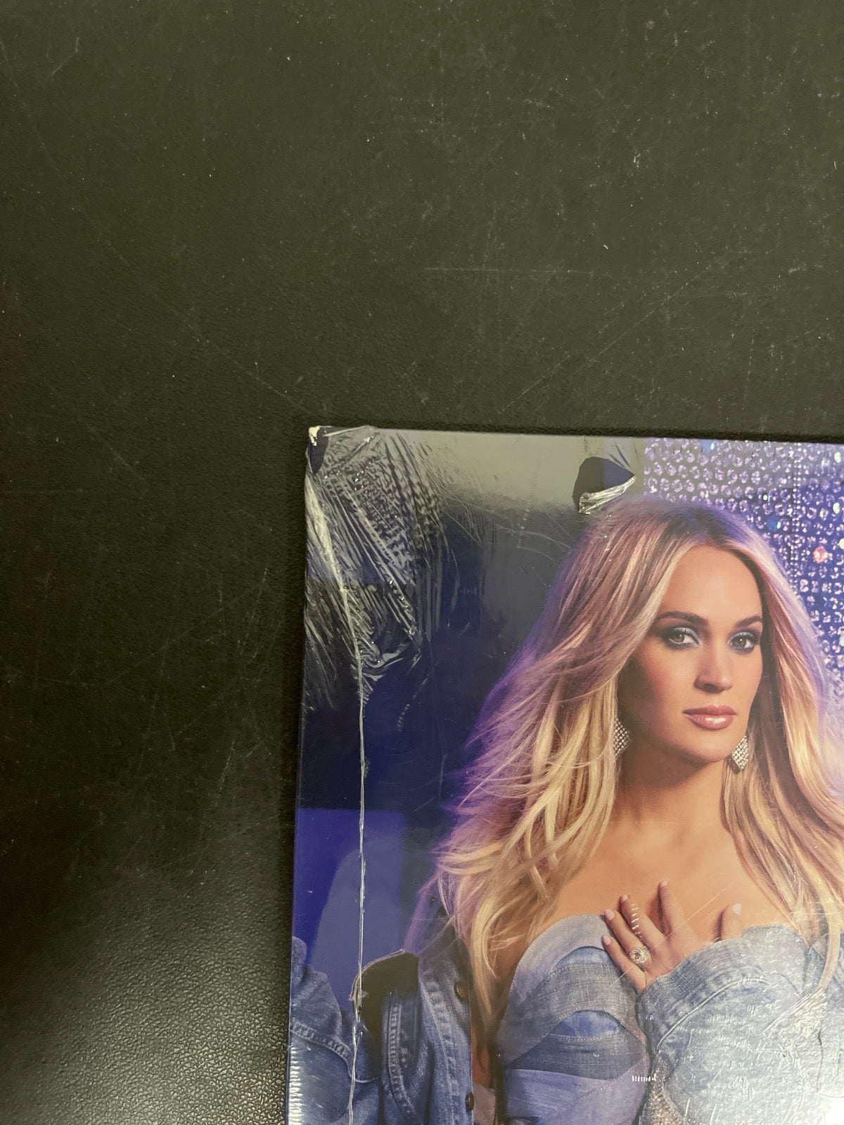 FRONT_TL - Carrie Underwood - Denim & Rhinestones LE Purple Vinyl USED NOT TESTED