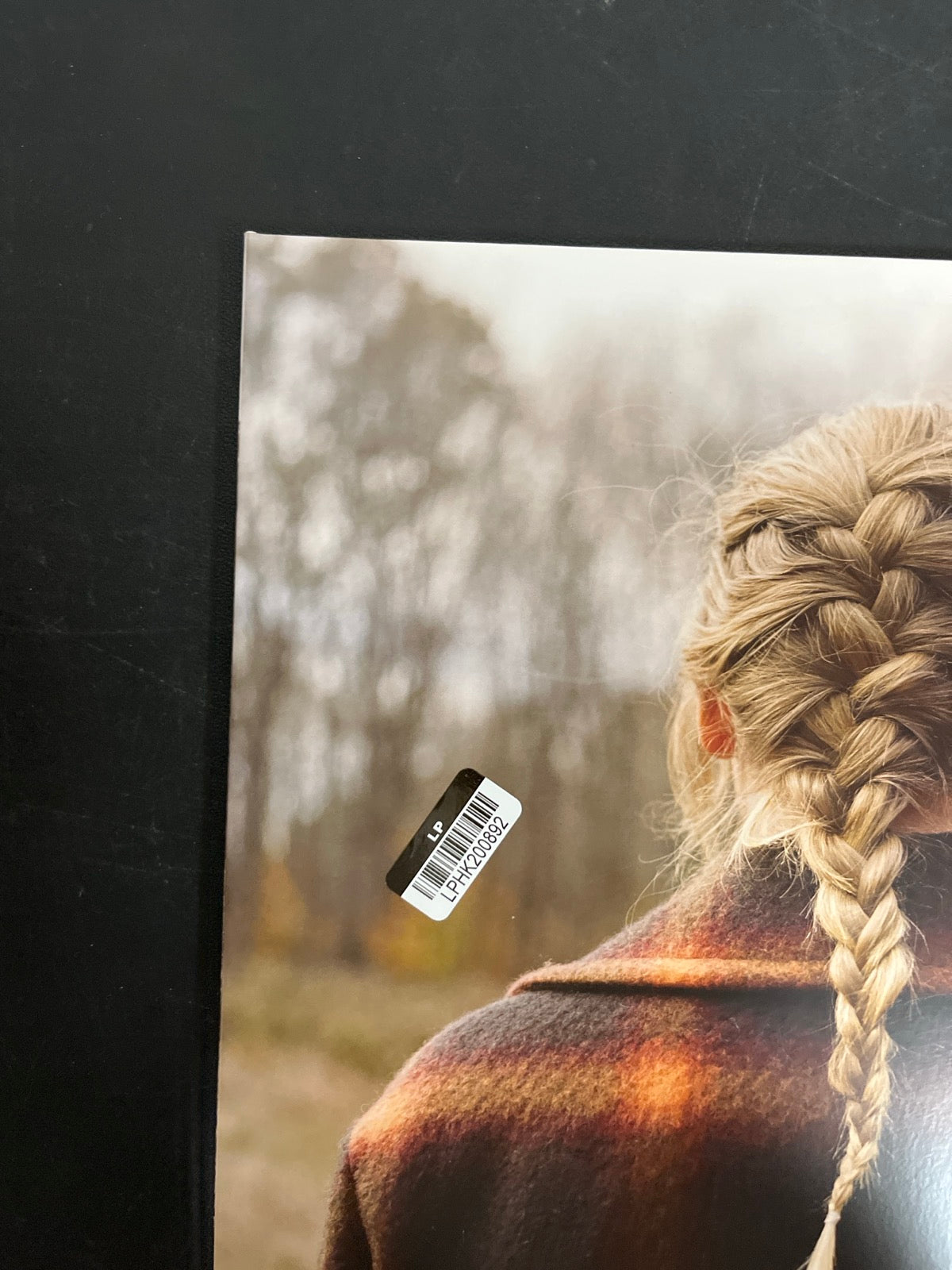 FRONT_TL - Taylor Swift - Evermore LE Translucent Red Etched Vinyl USED NOT TESTED