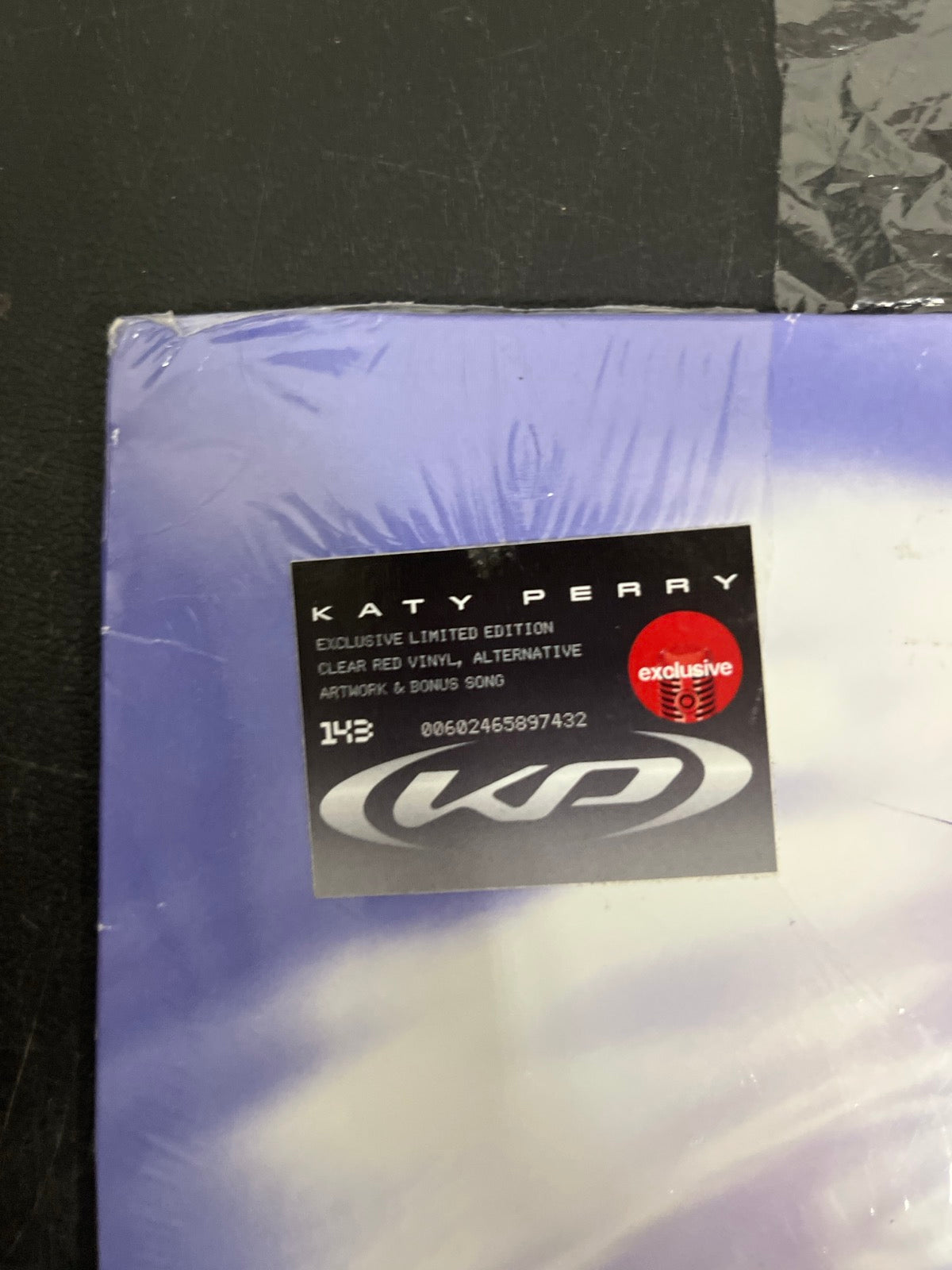 FRONT_TL - Katy Perry - 143 LE Translucent Red Etched Vinyl USED NOT TESTED