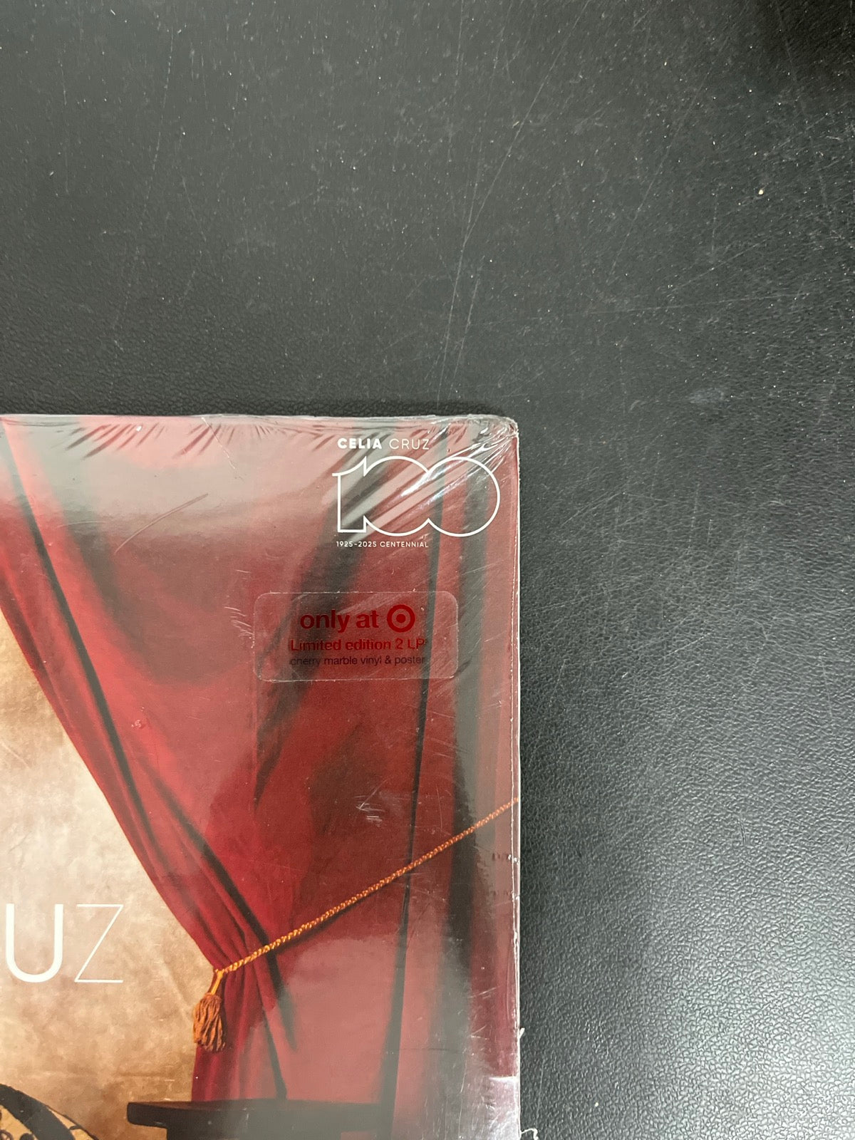 FRONT_TR - Celia Cruz - Éxitos Eternos: Centenn ... LE Cherry Marble Vinyl USED NOT TESTED
