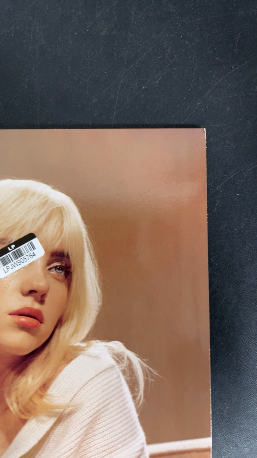 FRONT_TR - Billie Eilish - Happier Than Ever LE Light Blue Etched Vinyl USED NOT TESTED