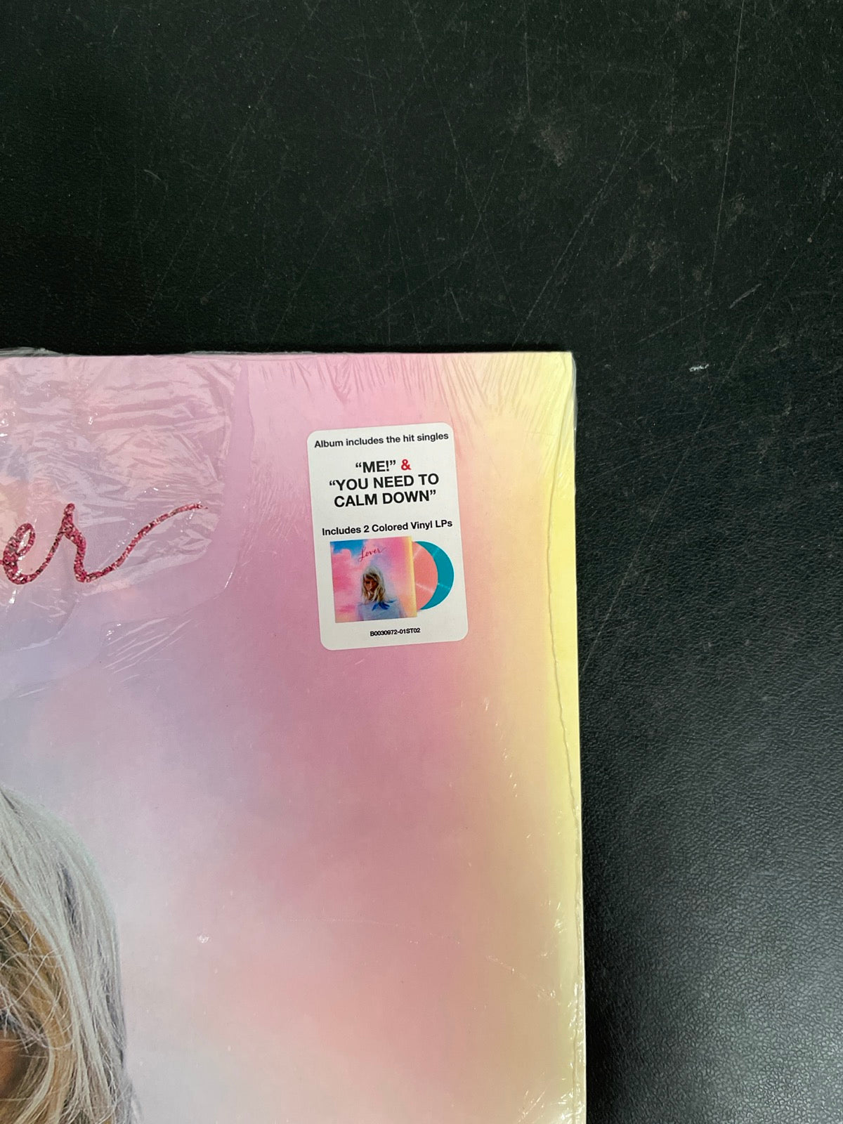 FRONT_TR - Taylor Swift - Lover Pink/Blue Vinyl ReIssue USED NOT TESTED