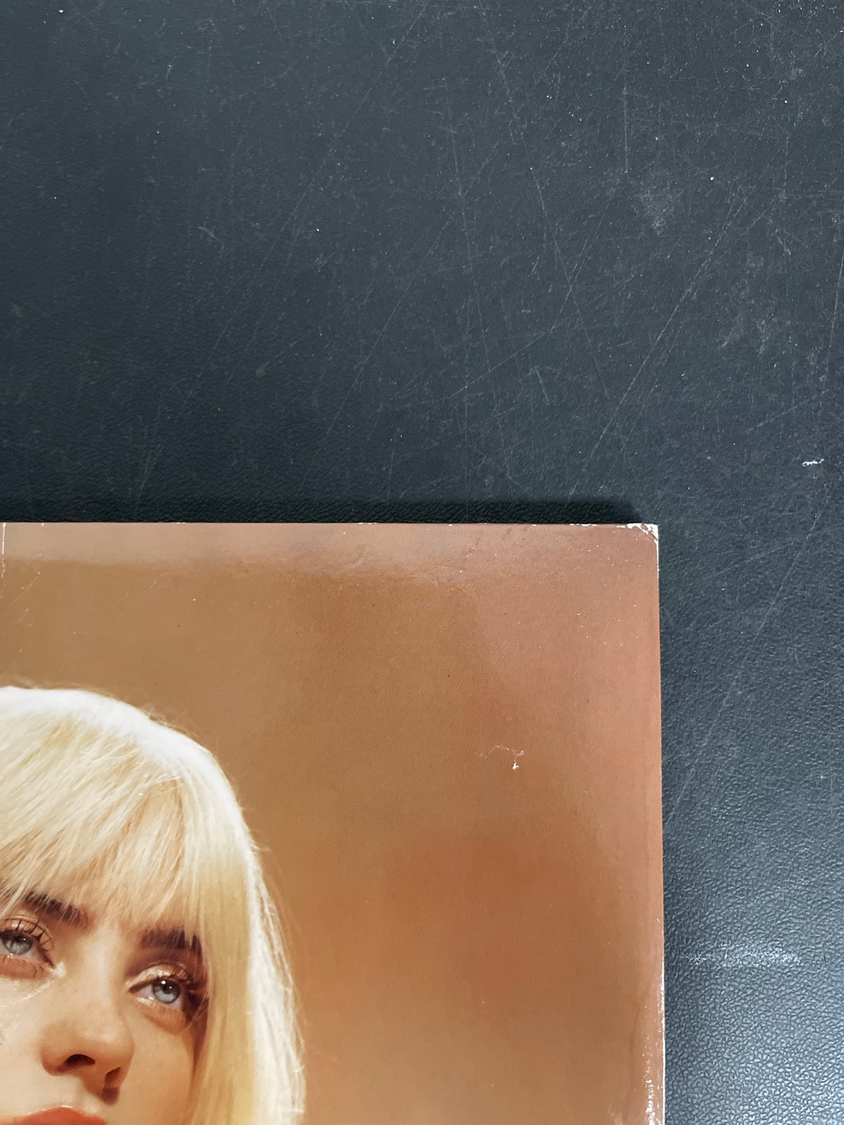 FRONT_TR - Billie Eilish - Happier Than Ever LE Light Blue Etched Vinyl USED NOT TESTED