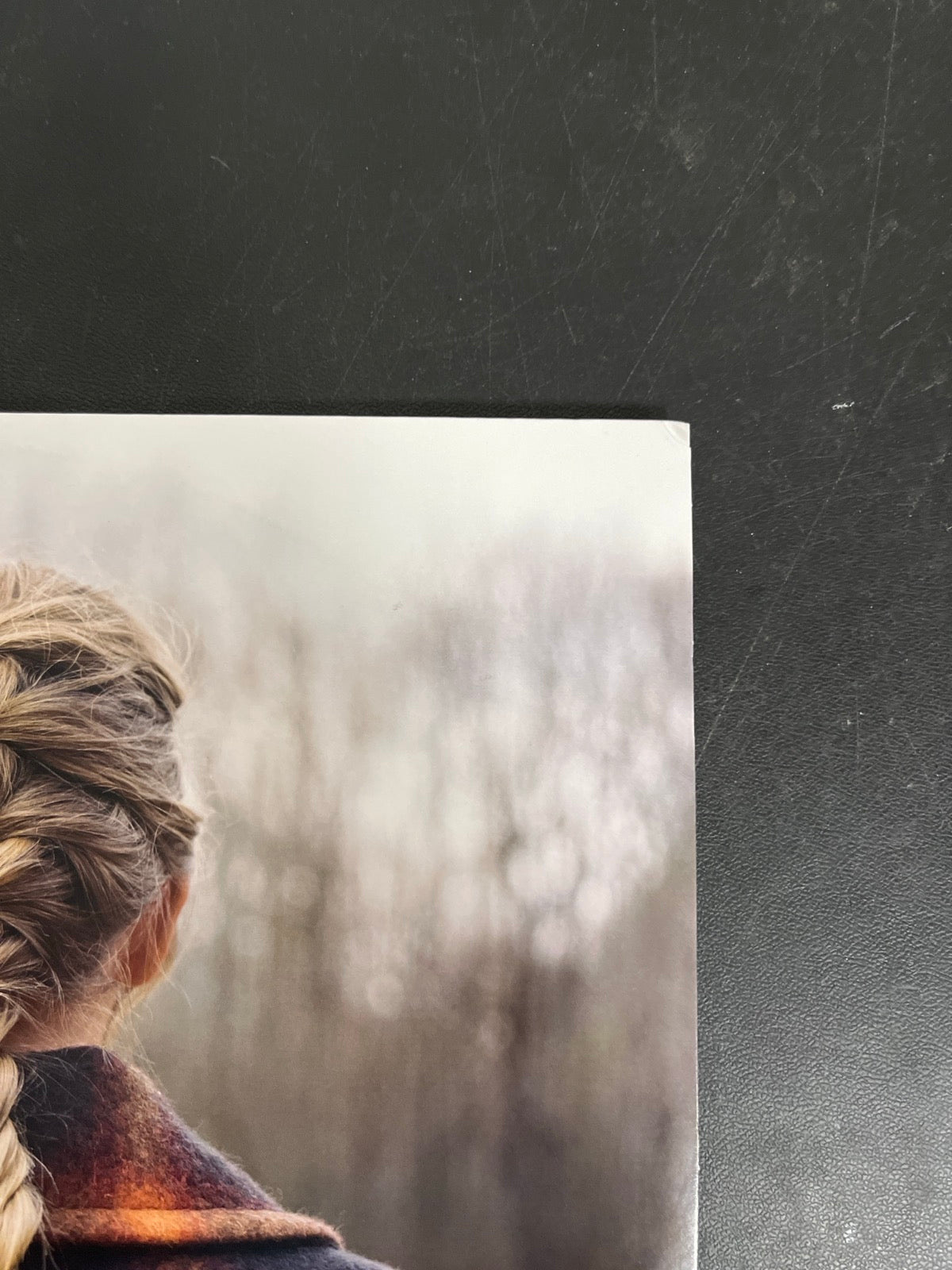 FRONT_TR - Taylor Swift - Evermore LE Translucent Red Etched Vinyl USED NOT TESTED