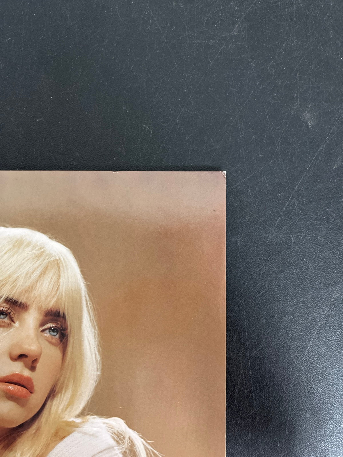 FRONT_TR - Billie Eilish - Happier Than Ever LE Light Blue Etched Vinyl USED NOT TESTED
