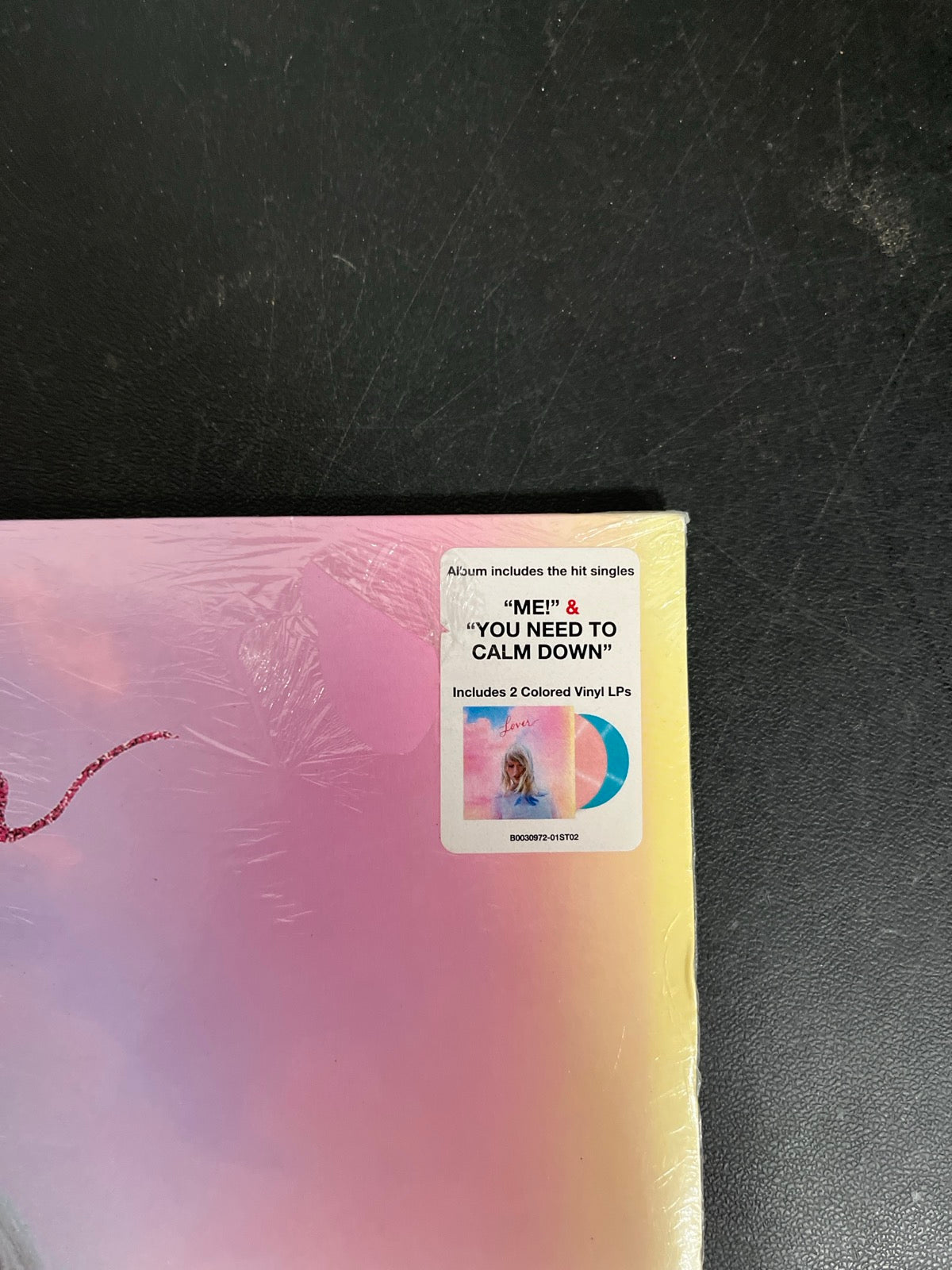 FRONT_TR - Taylor Swift - Lover Pink/Blue Vinyl ReIssue USED NOT TESTED