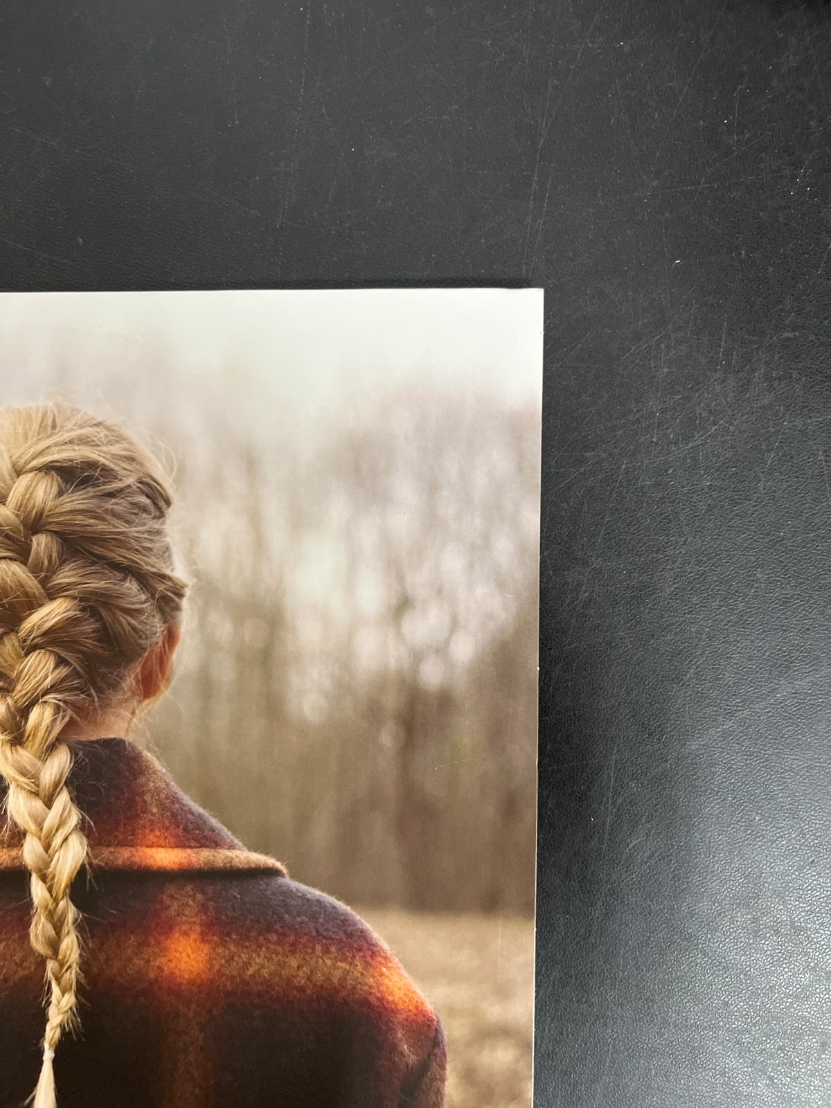 FRONT_TR - Taylor Swift - Evermore LE Translucent Red Etched Vinyl USED NOT TESTED