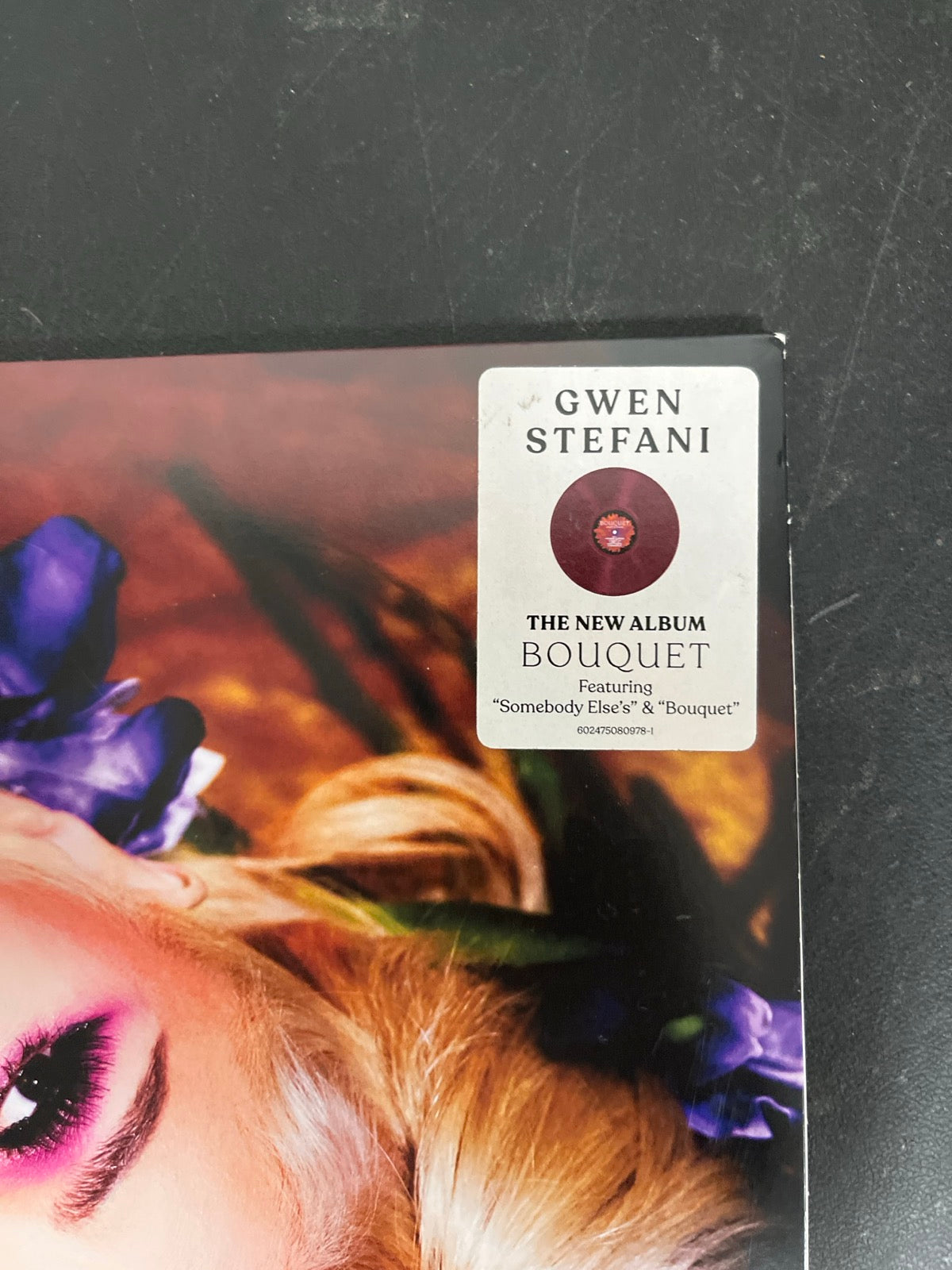 FRONT_TR - Gwen Stefani - Bouquet LE Orchid Etched Numbered Vinyl USED NOT TESTED