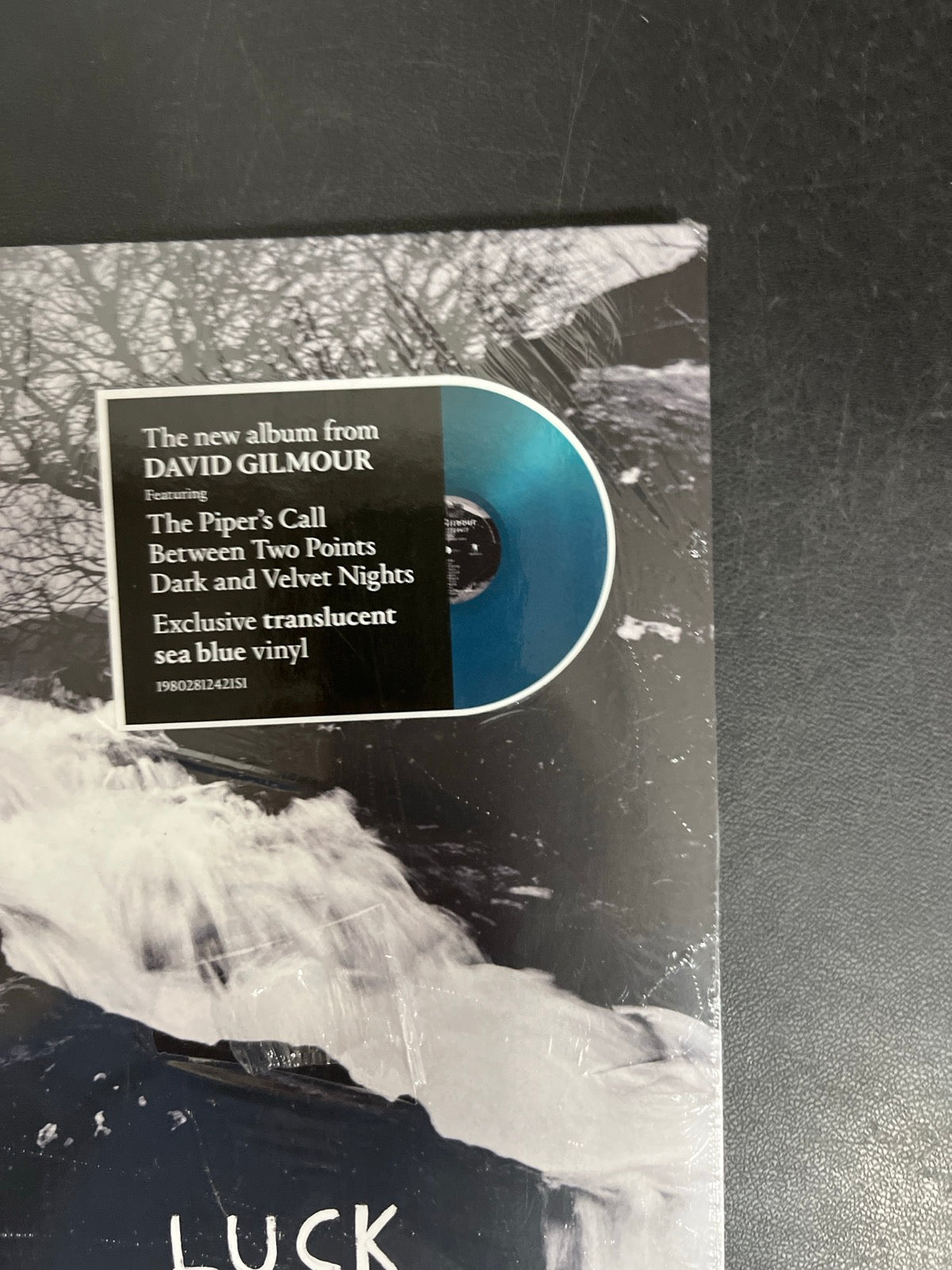 FRONT_TR - David Gilmour - Luck and S... Target Exclusive Blue Vinyl USED NOT TESTED