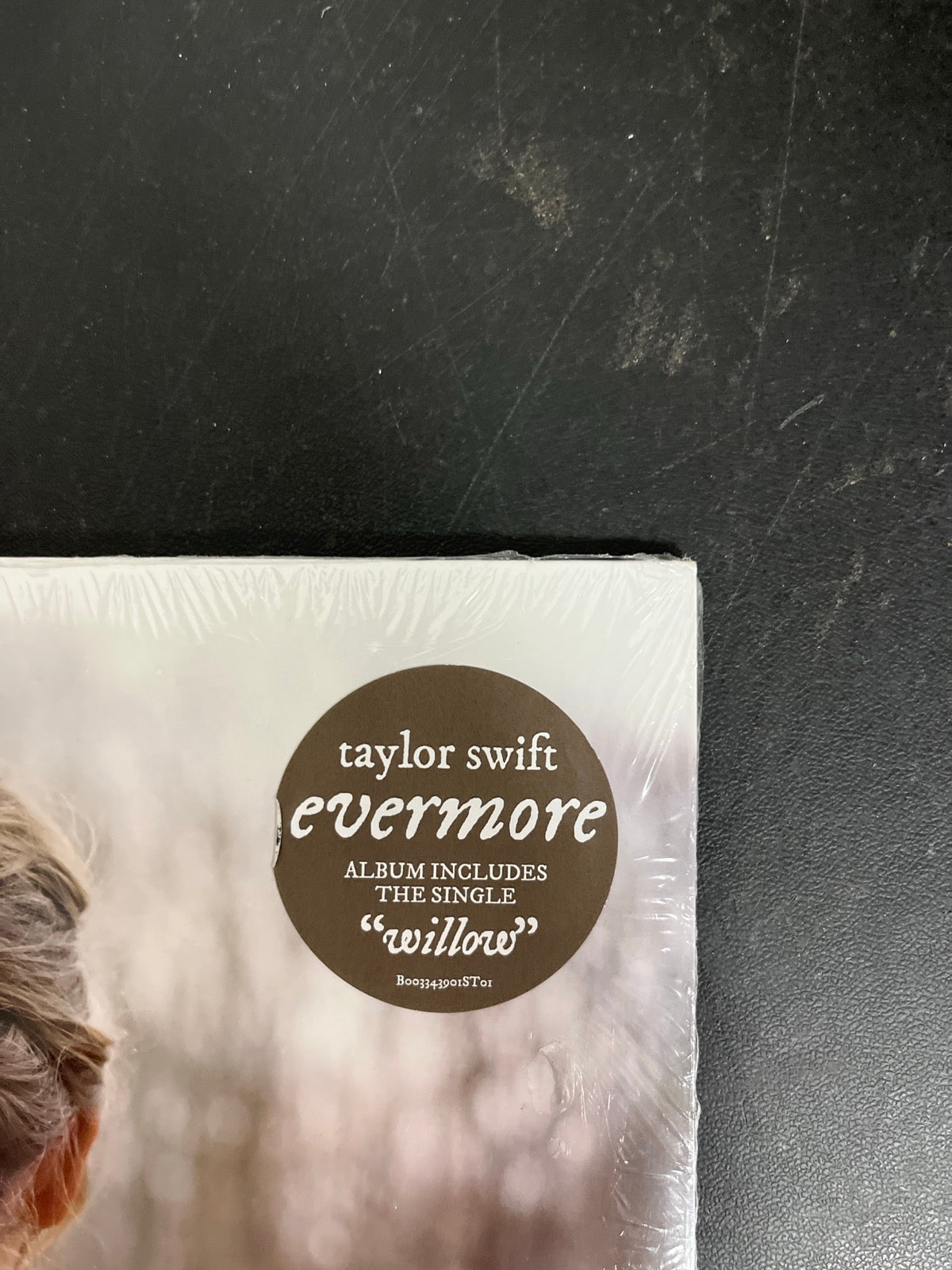 FRONT_TR - Taylor Swift - Evermore LE Translucent Red Etched Vinyl USED NOT TESTED