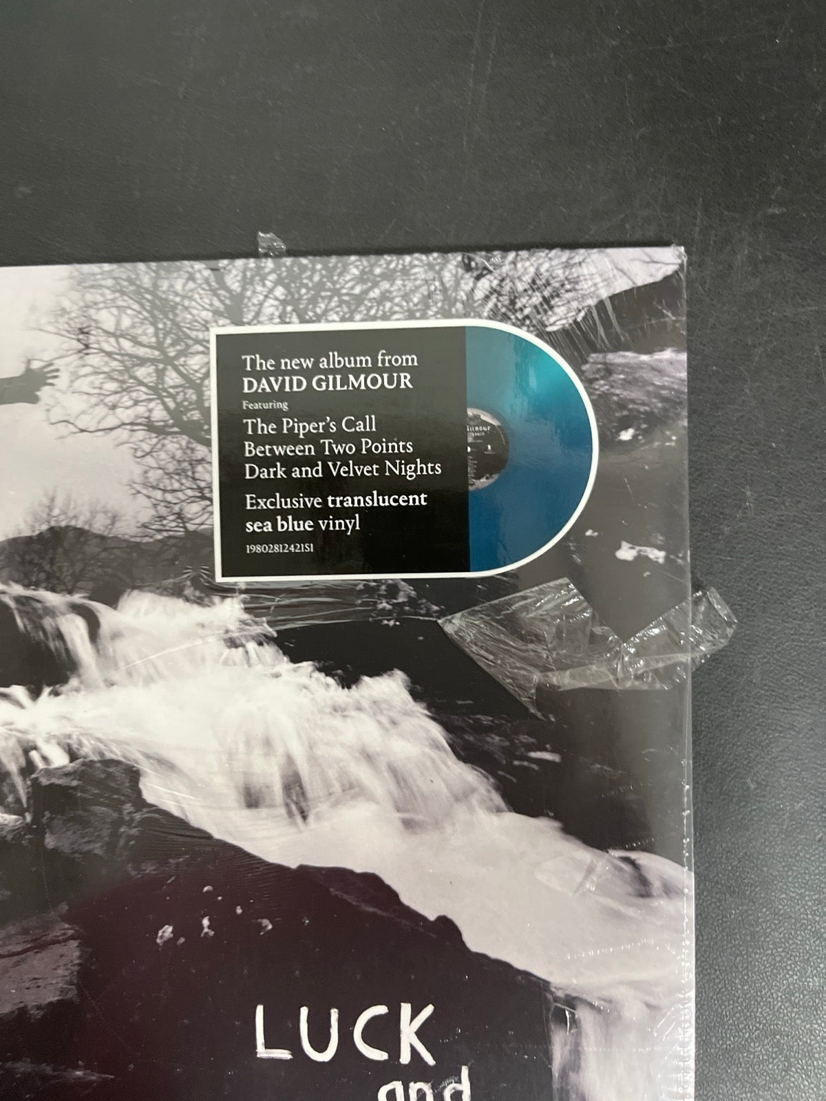 FRONT_TR - David Gilmour - Luck and S... Target Exclusive Blue Vinyl USED NOT TESTED