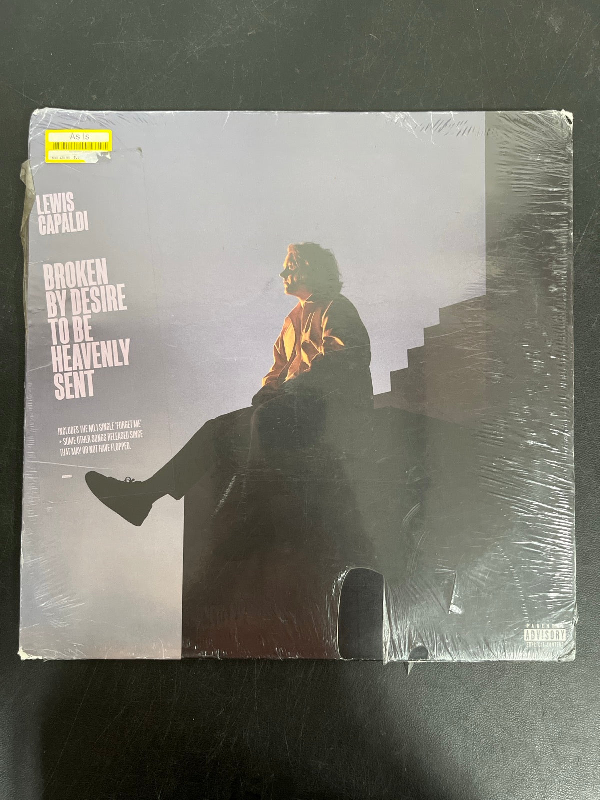 FRONT - Lewis Capaldi - Broken by Desire To Be ... LE Blue Vinyl USED NOT TESTED